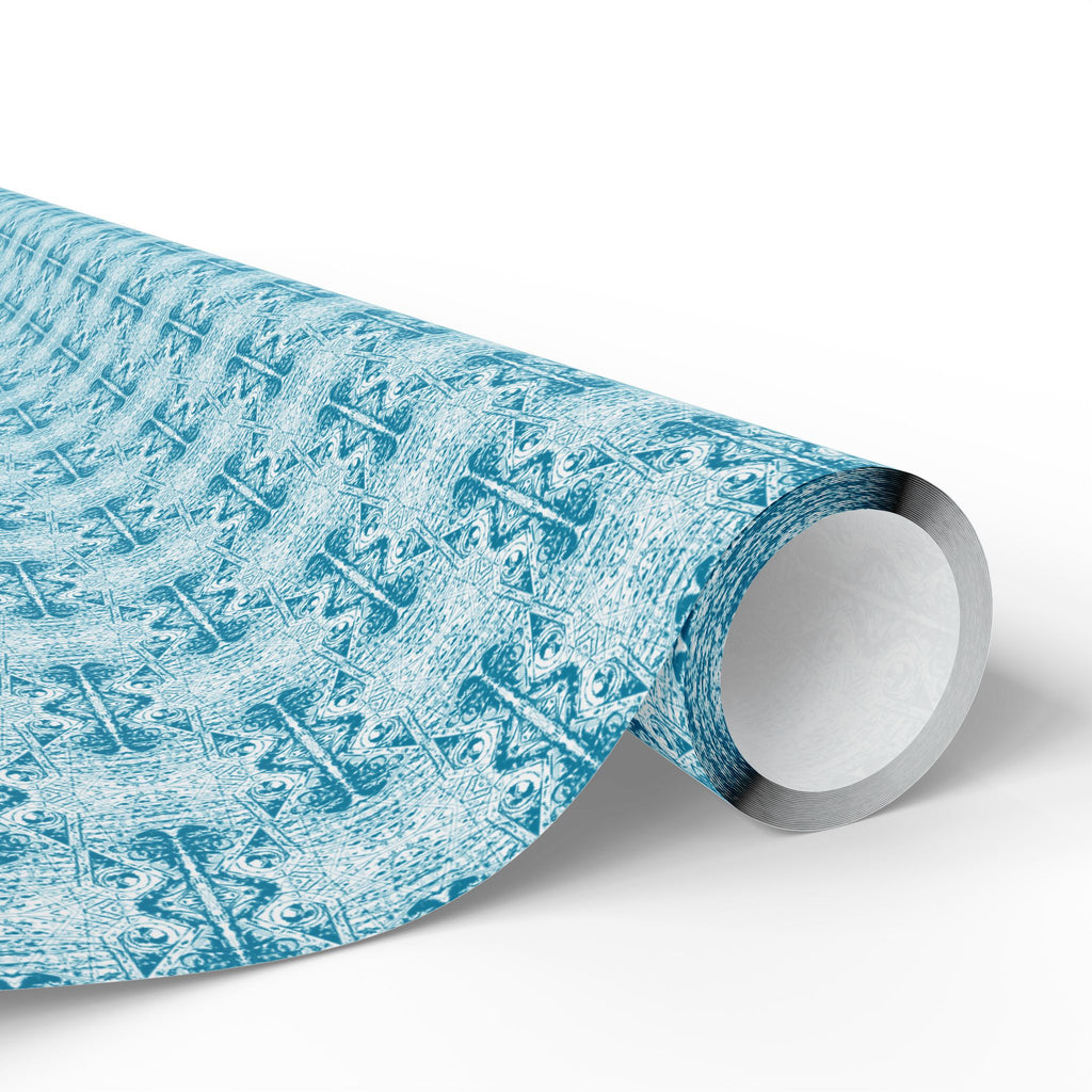Love (Blue, White Background) Heavy Wrapping Paper