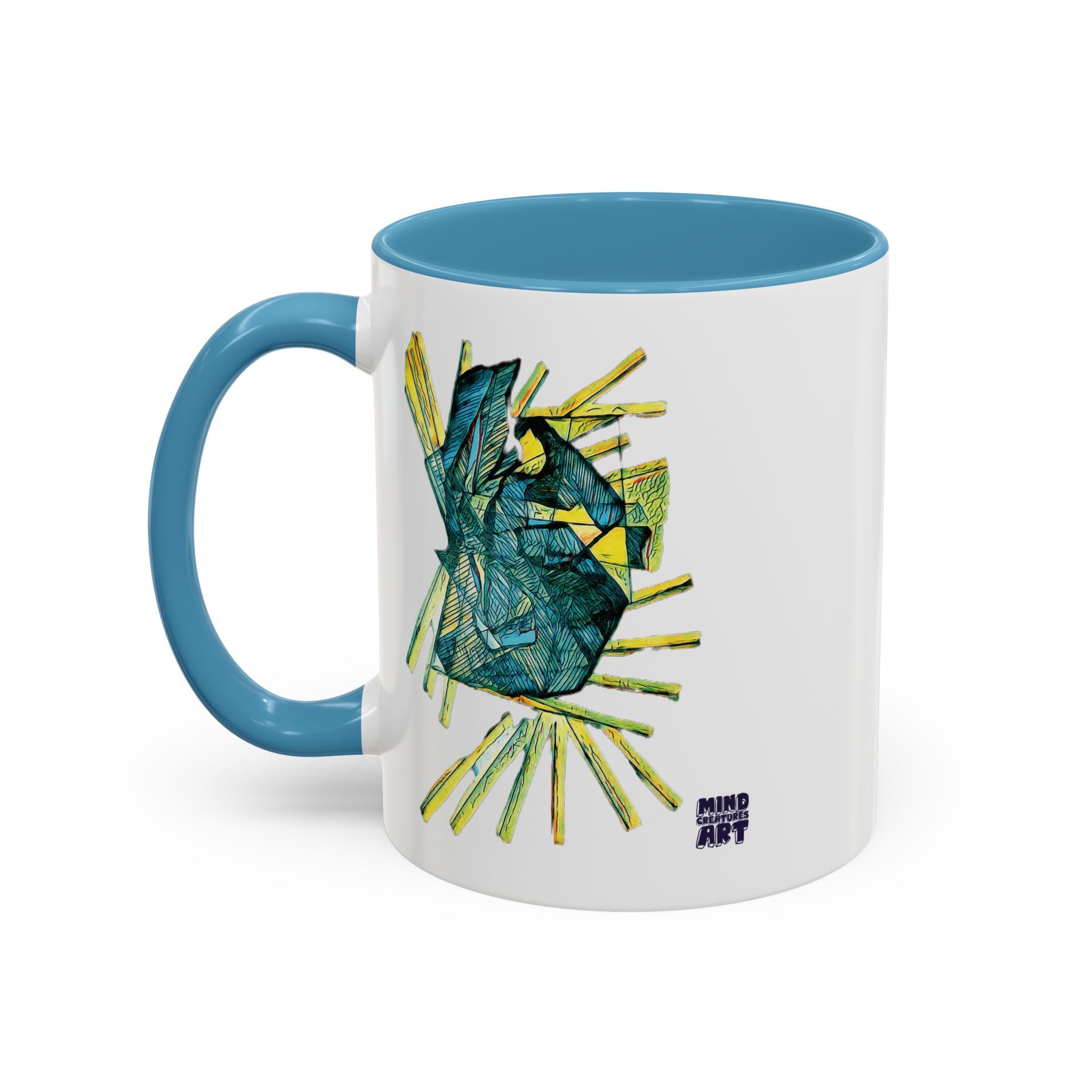 Lightspeed (Teal) Accent Coffee Mug (11oz, 15oz)