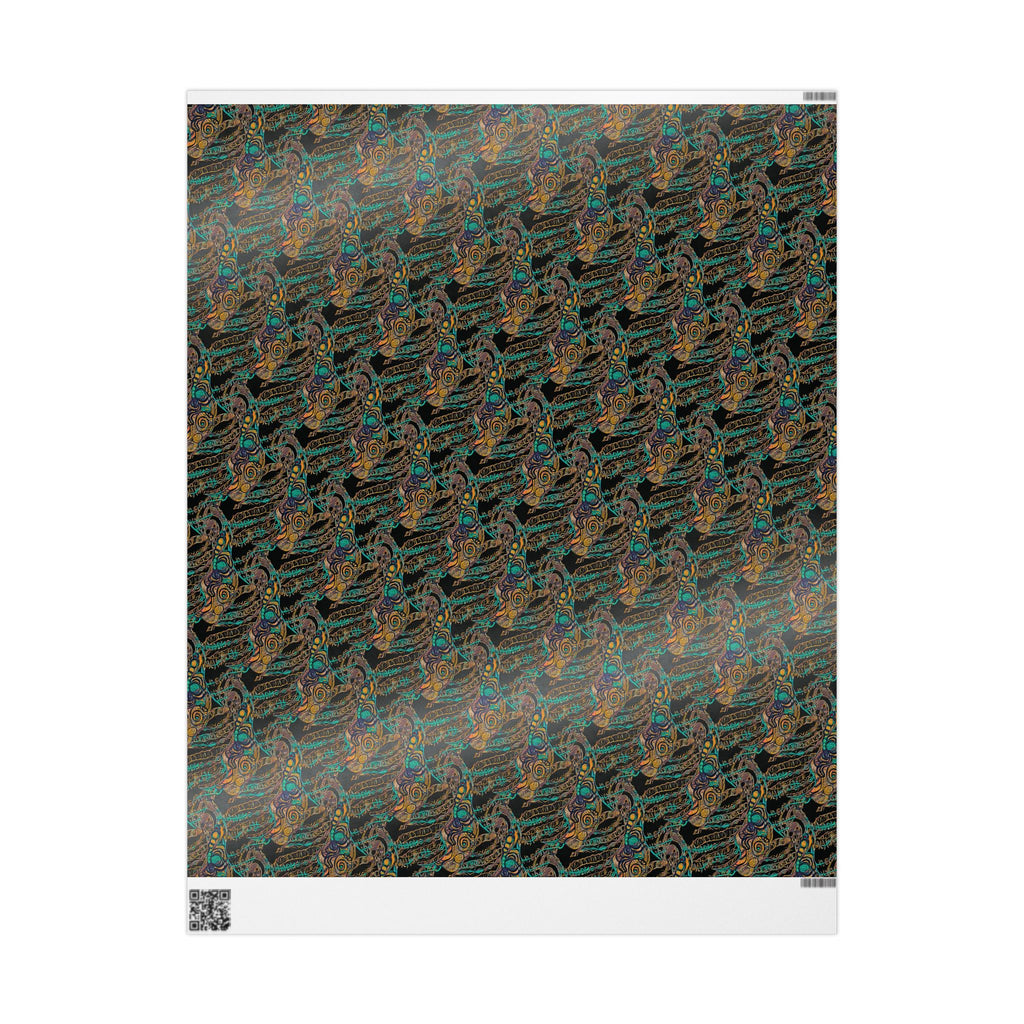 Vessel (Black Background) Heavy Wrapping Paper