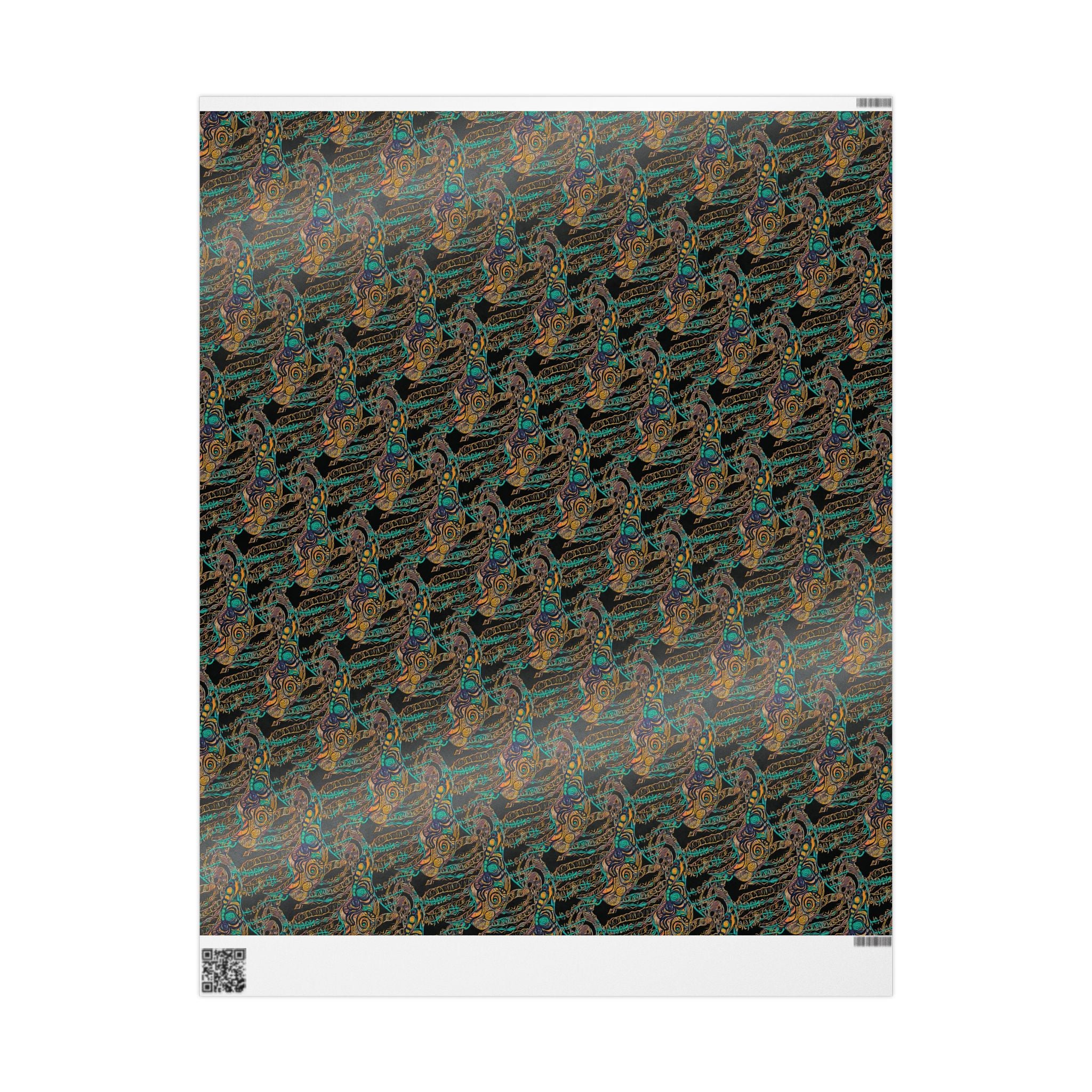 Vessel (Black Background) Heavy Wrapping Paper