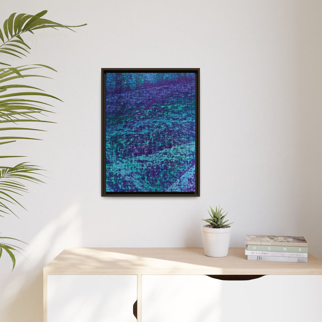 Lagoon Matte Canvas, Framed