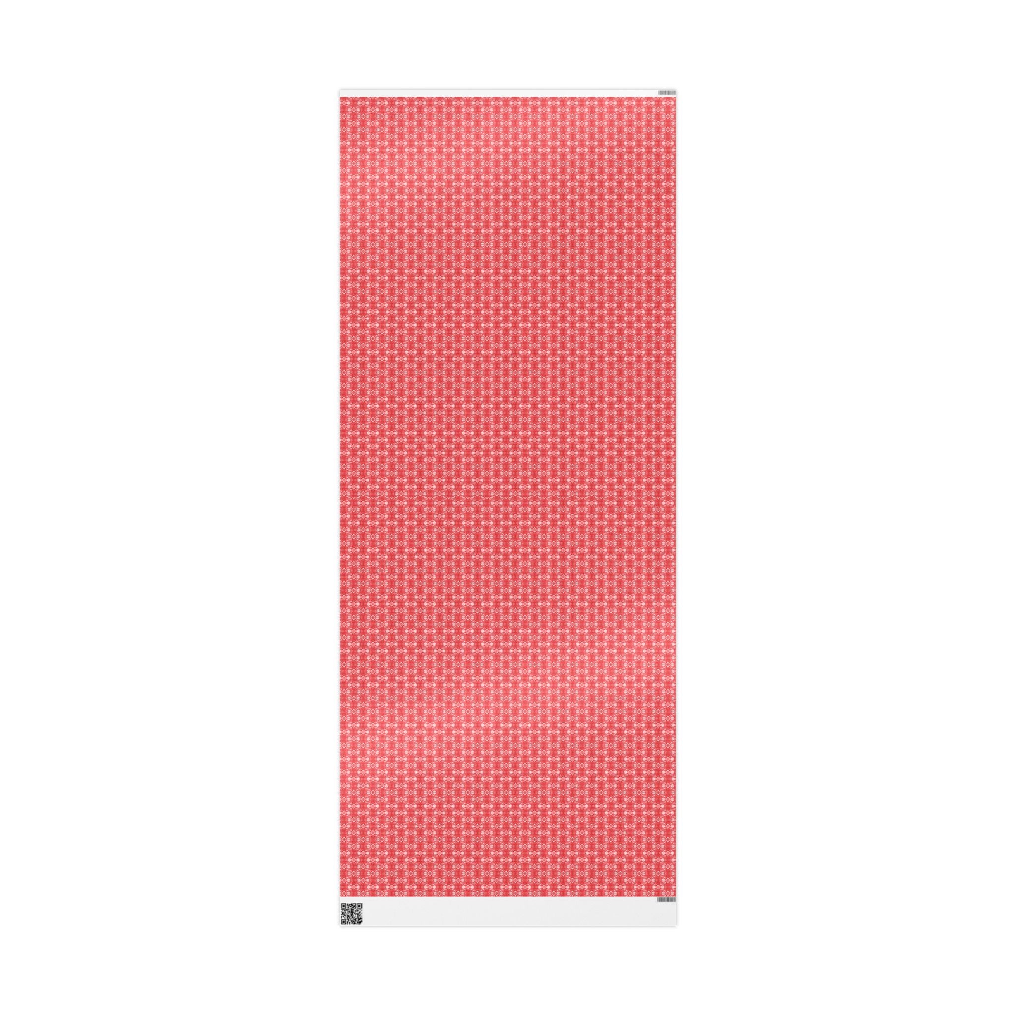 Love (White, Red Background) Heavy Wrapping Paper