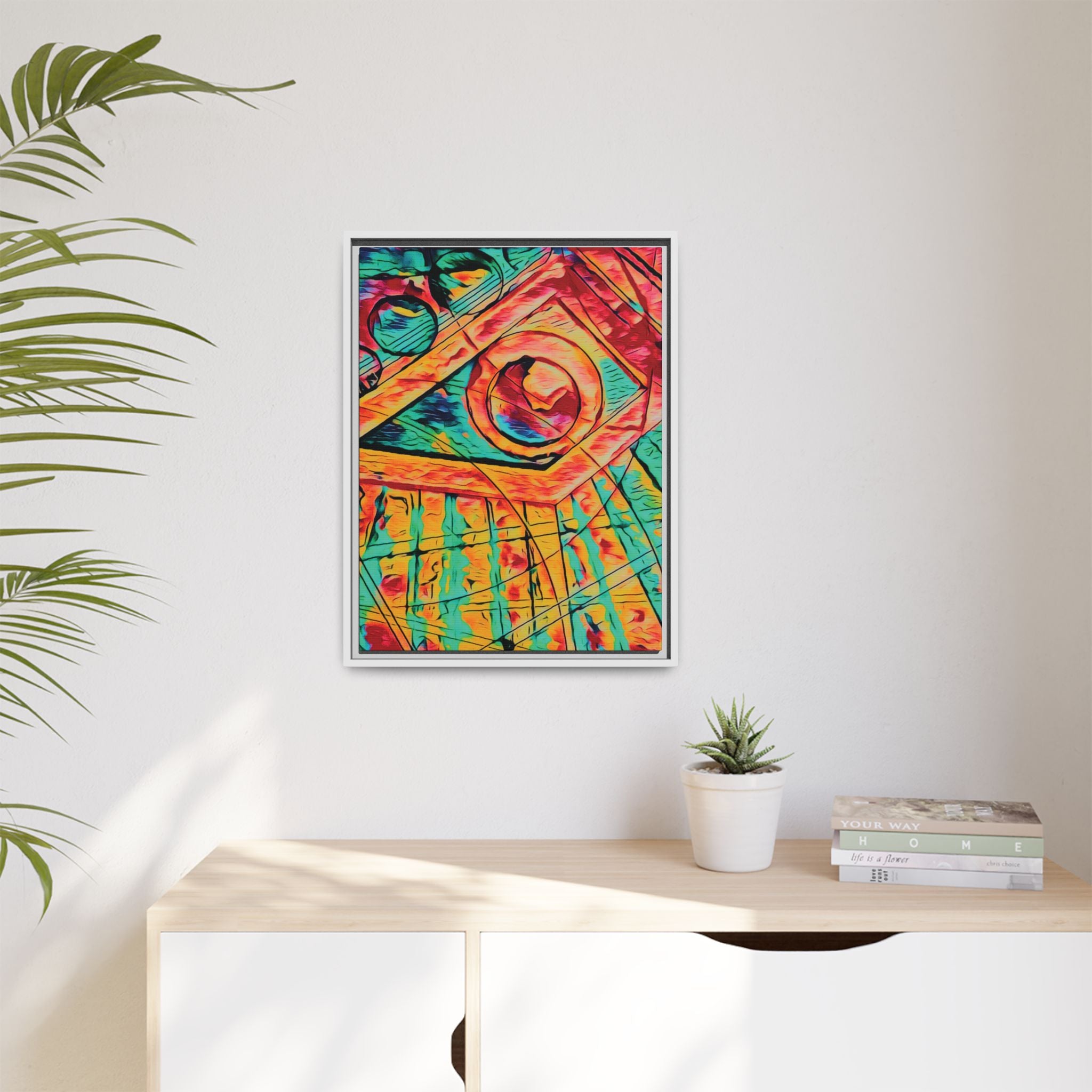 Love (Bright) Matte Canvas, Framed