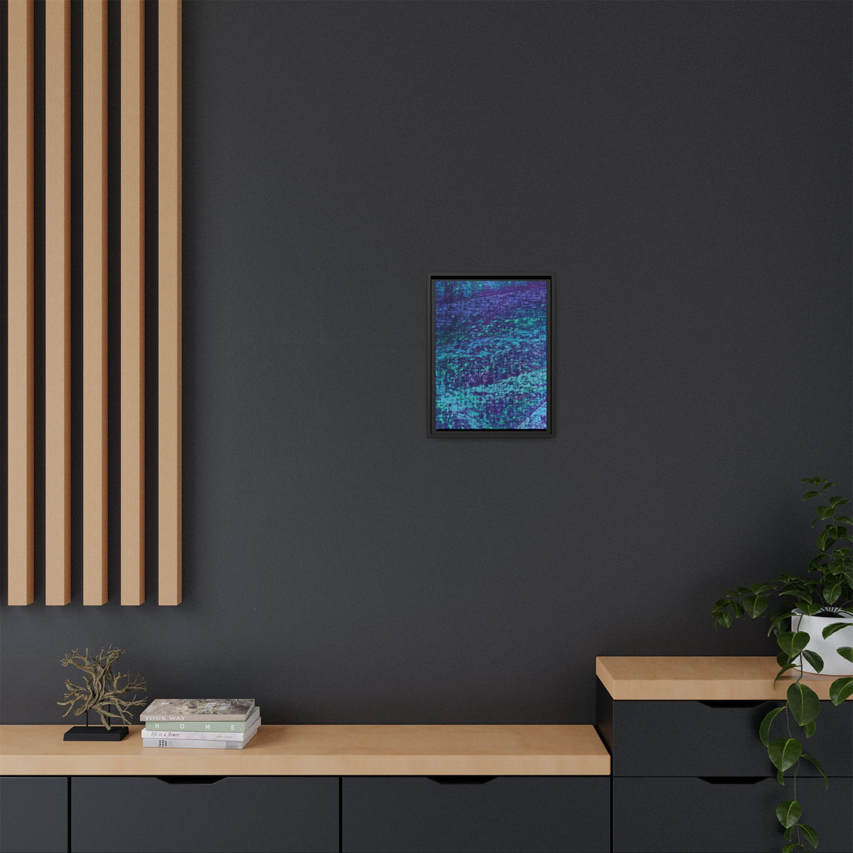 Lagoon Matte Canvas, Framed