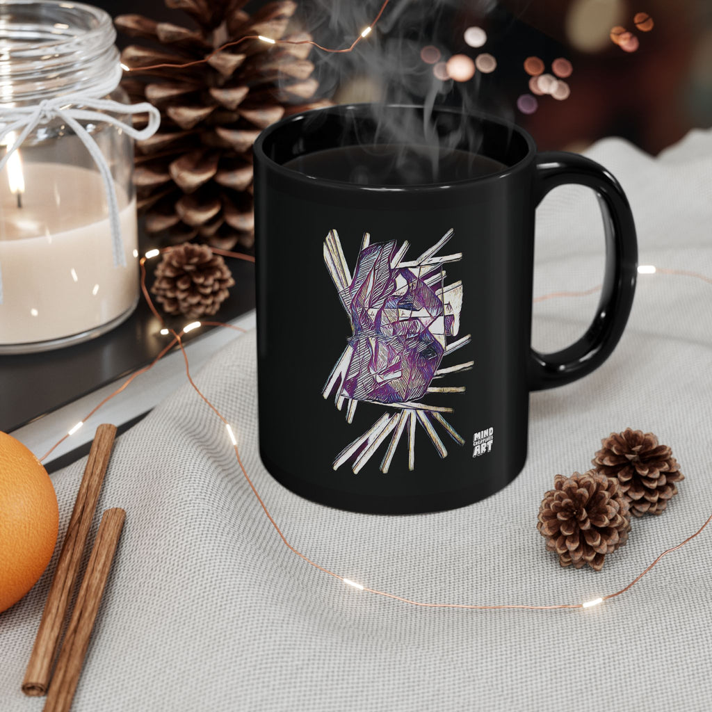 Lightspeed (Purple) Black Ceramic Mug (11oz, 15oz)
