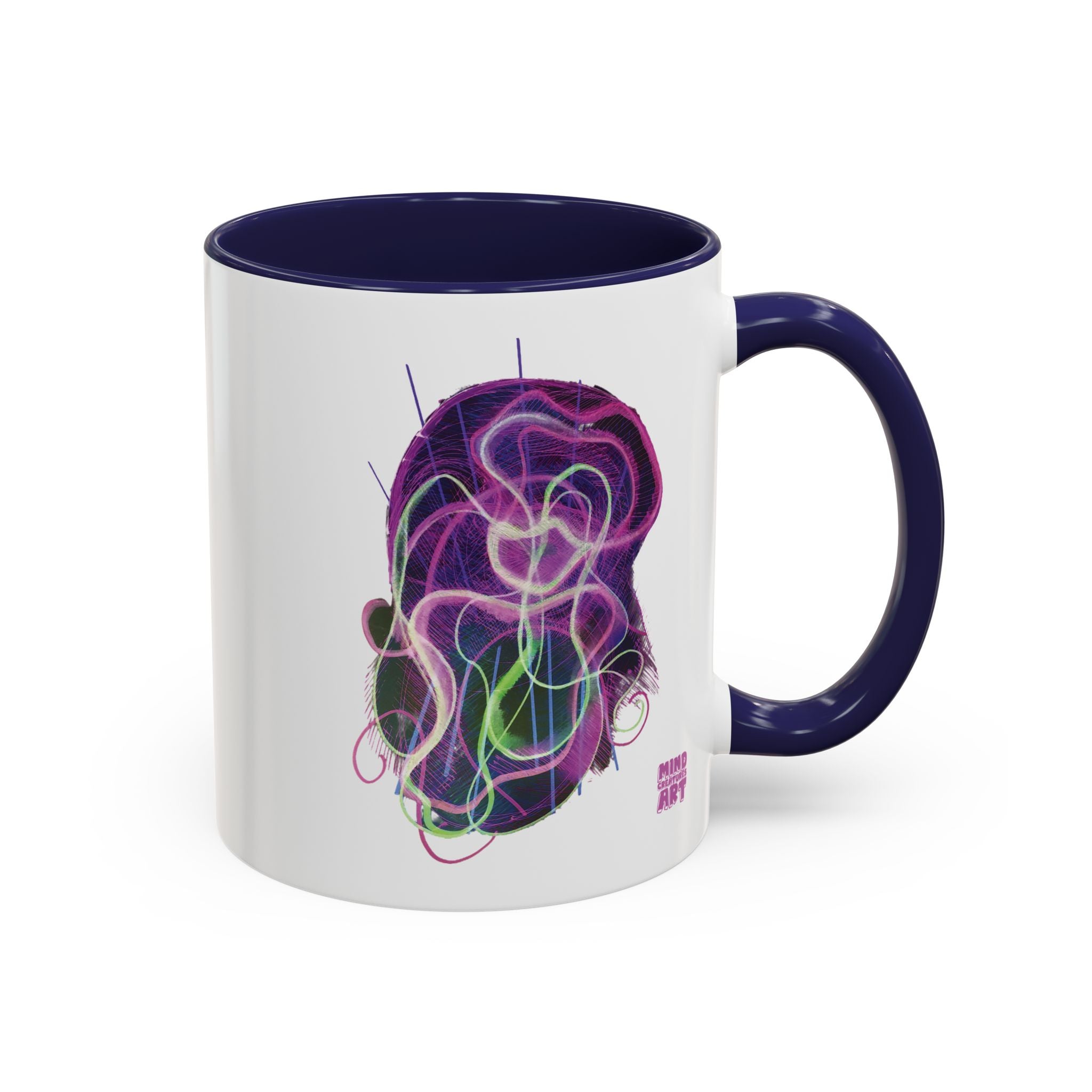 Davy Jones (Electric Purple) Accent Coffee Mug (11oz, 15oz)