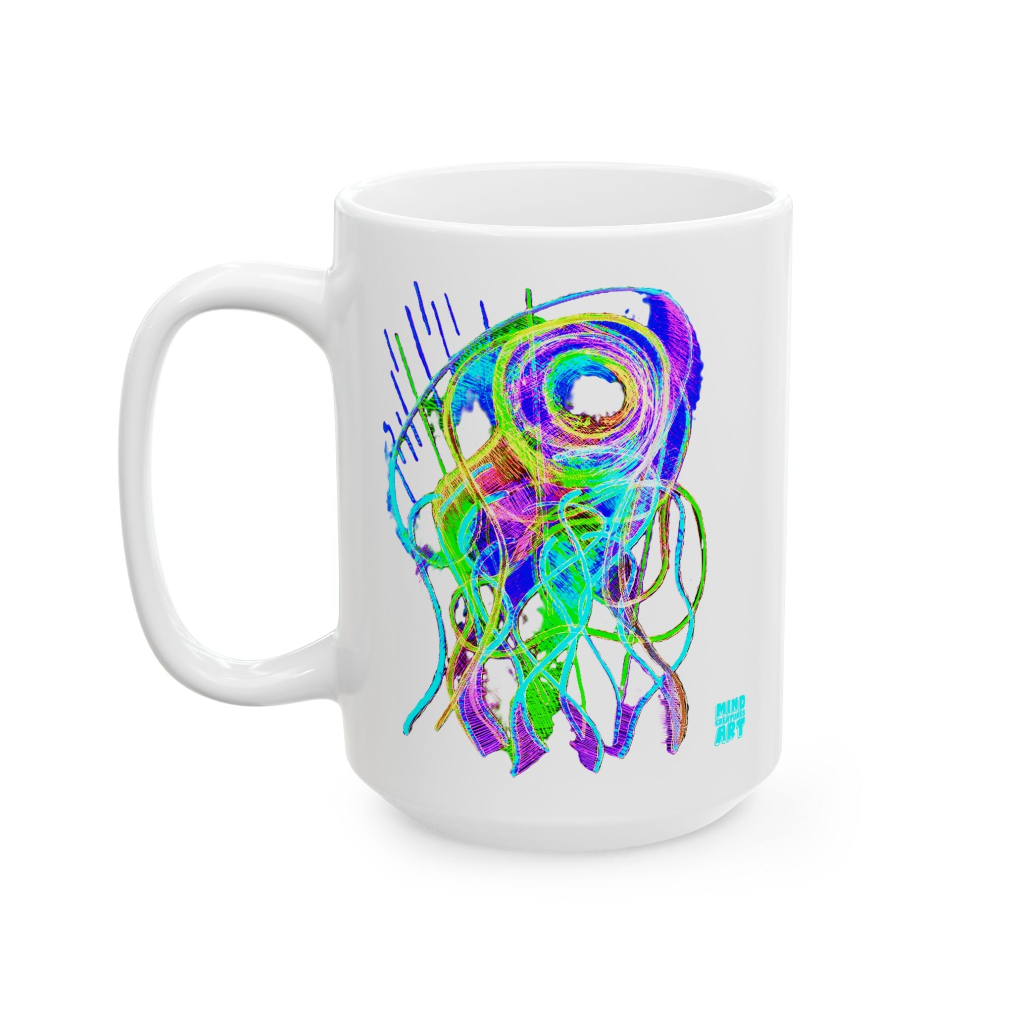 Jelly Jam (Neon) White Ceramic Mug, (11oz, 15oz)