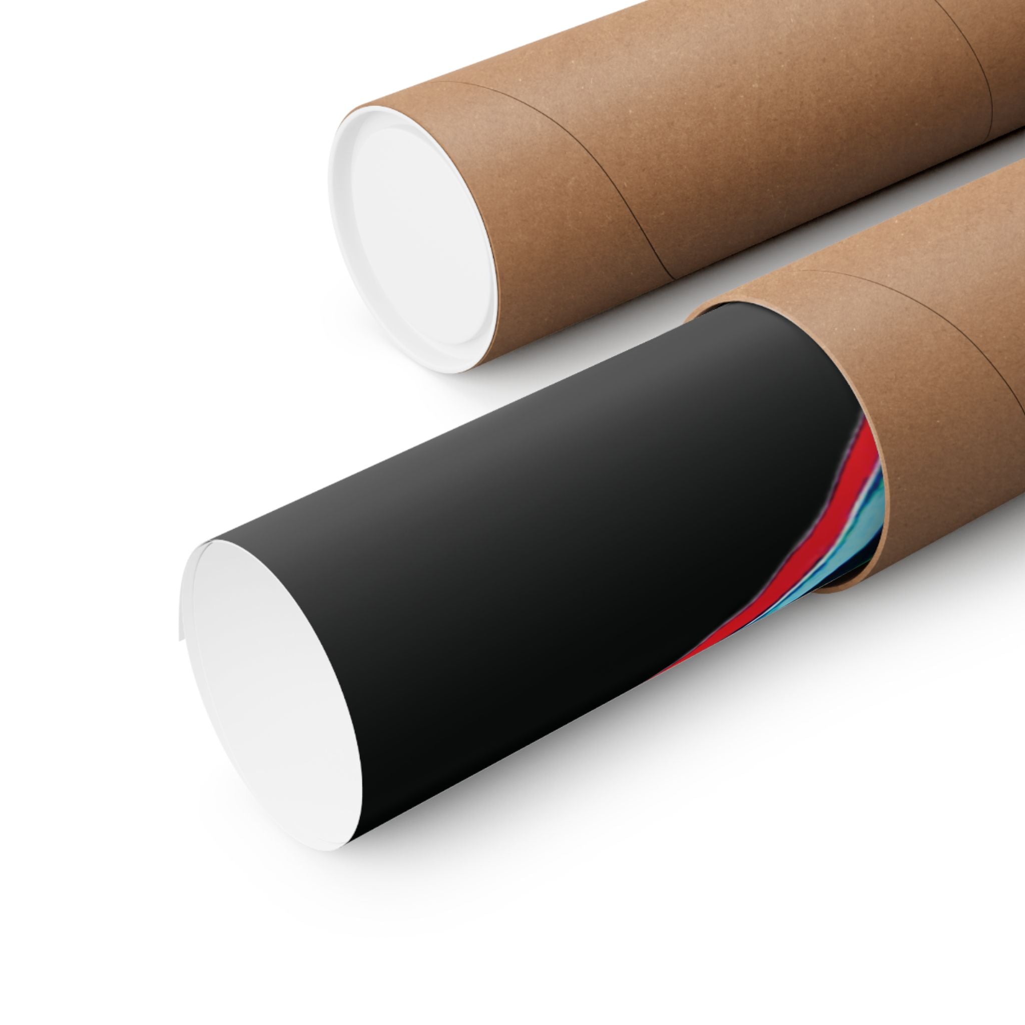 Curiosity (Red & Green, Black Background) Matte Poster