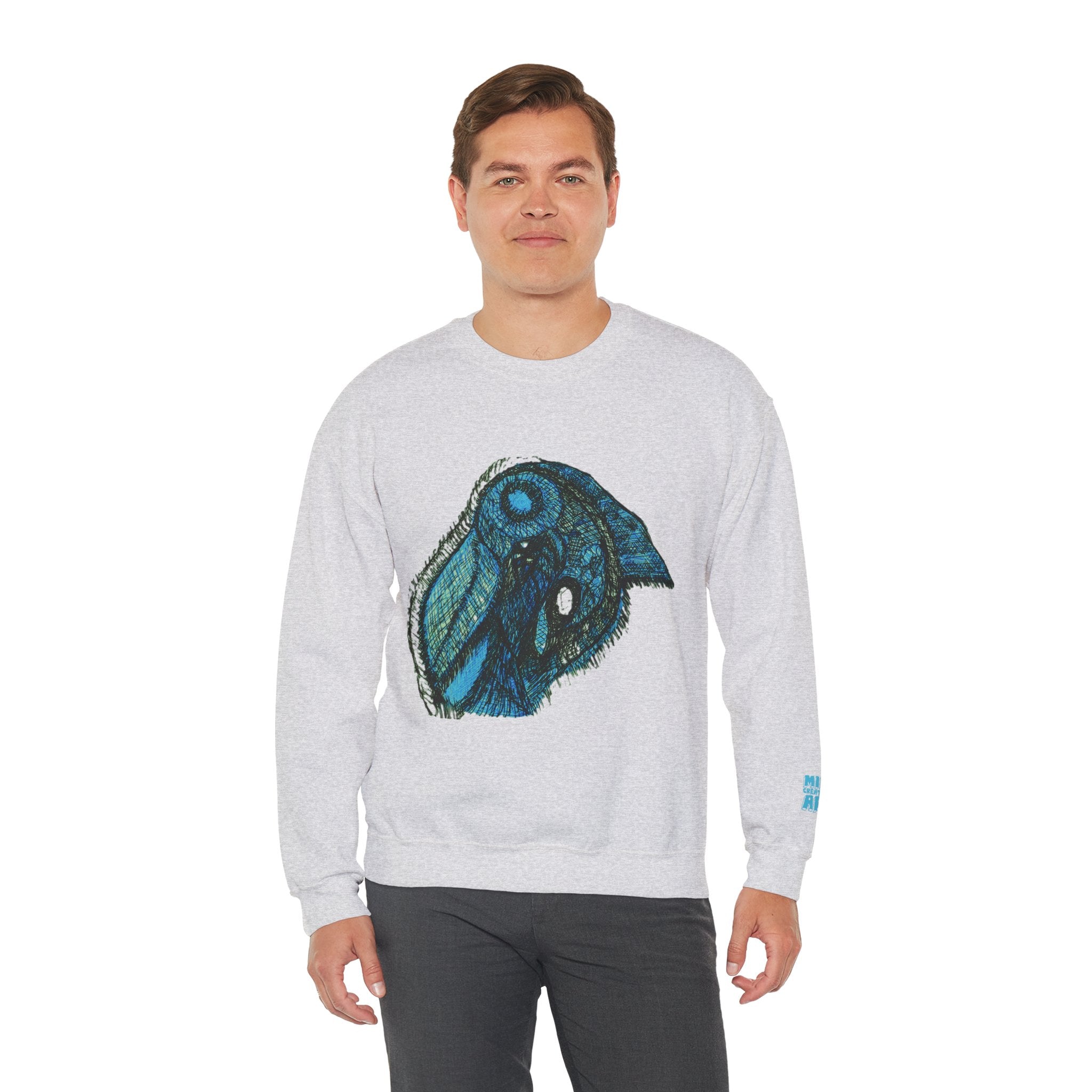 Who Are You? (Teal) Unisex Heavy Blend™ Crewneck Sweatshirt