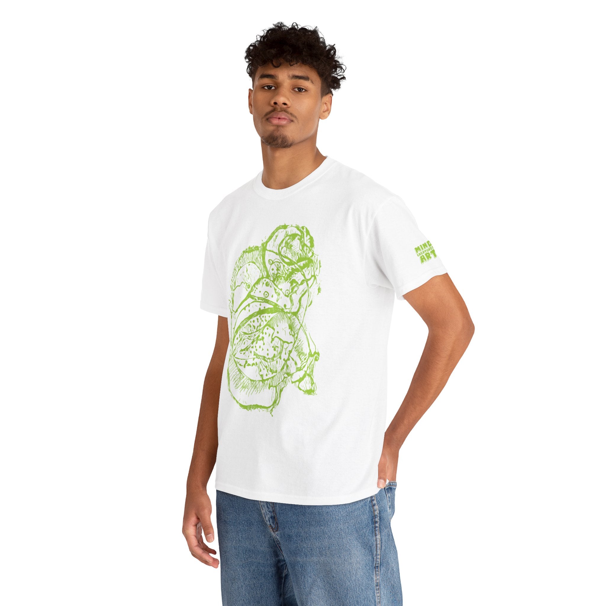 Exploration (Lime) Unisex Heavy Cotton Tee