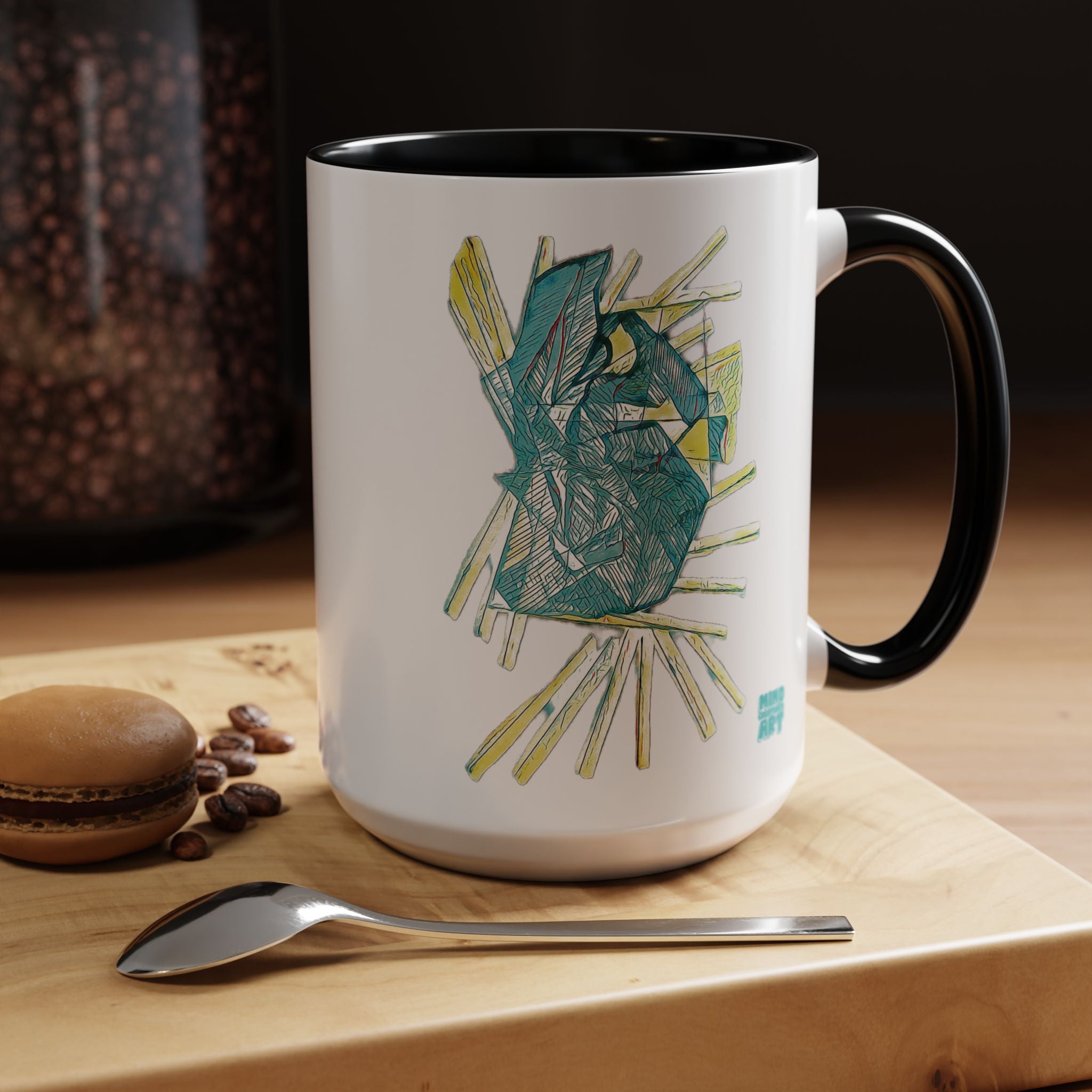 Lightspeed (Aqua) Accent Coffee Mug (11oz, 15oz)