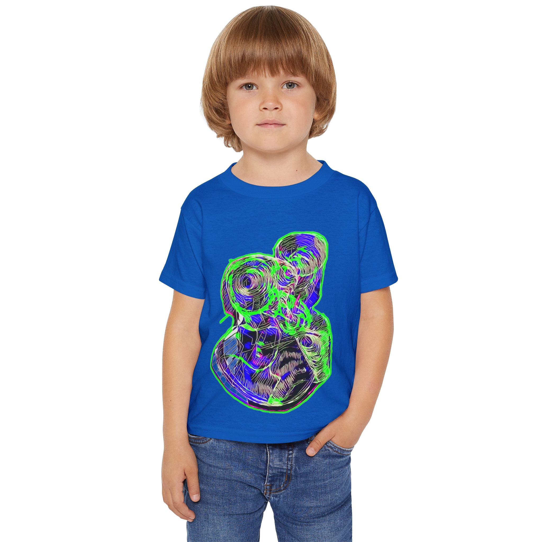 Curiosity (Green & Red) Heavy Cotton™ Toddler T-shirt
