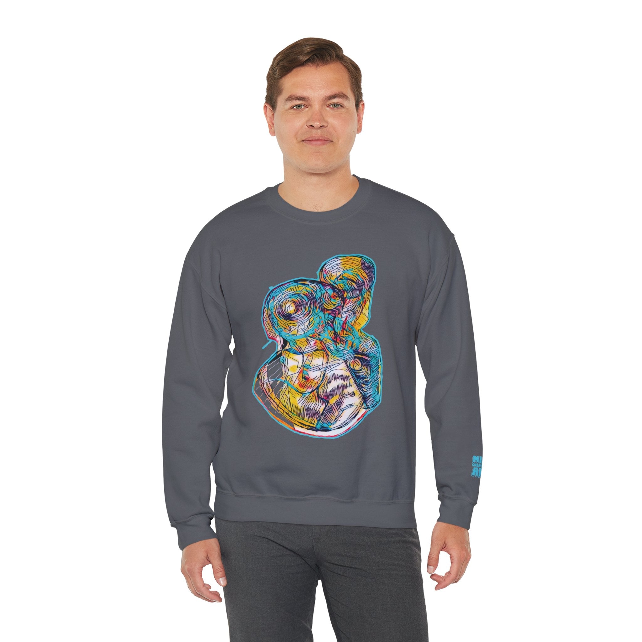 Curiosity (Aqua) Unisex Heavy Blend™ Crewneck Sweatshirt