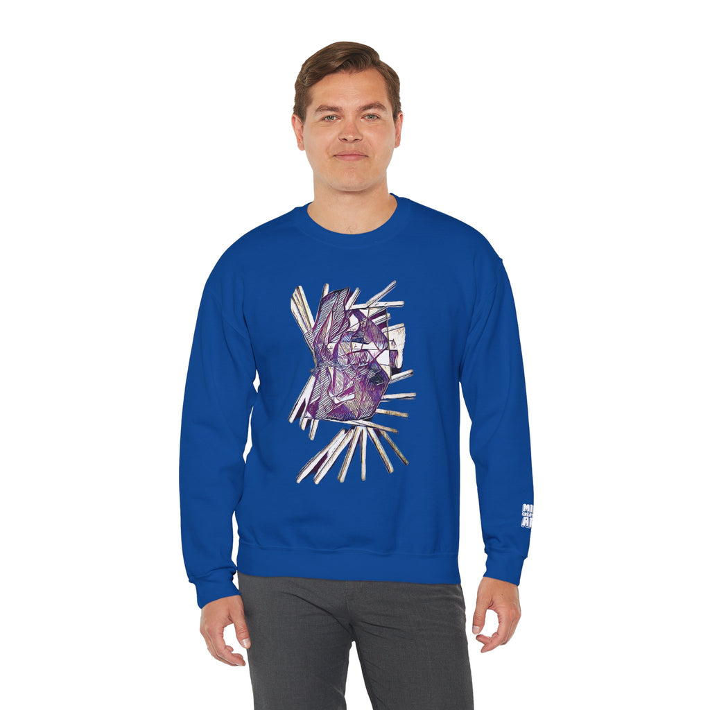 Lightspeed (Purple) Unisex Heavy Blend™ Crewneck Sweatshirt