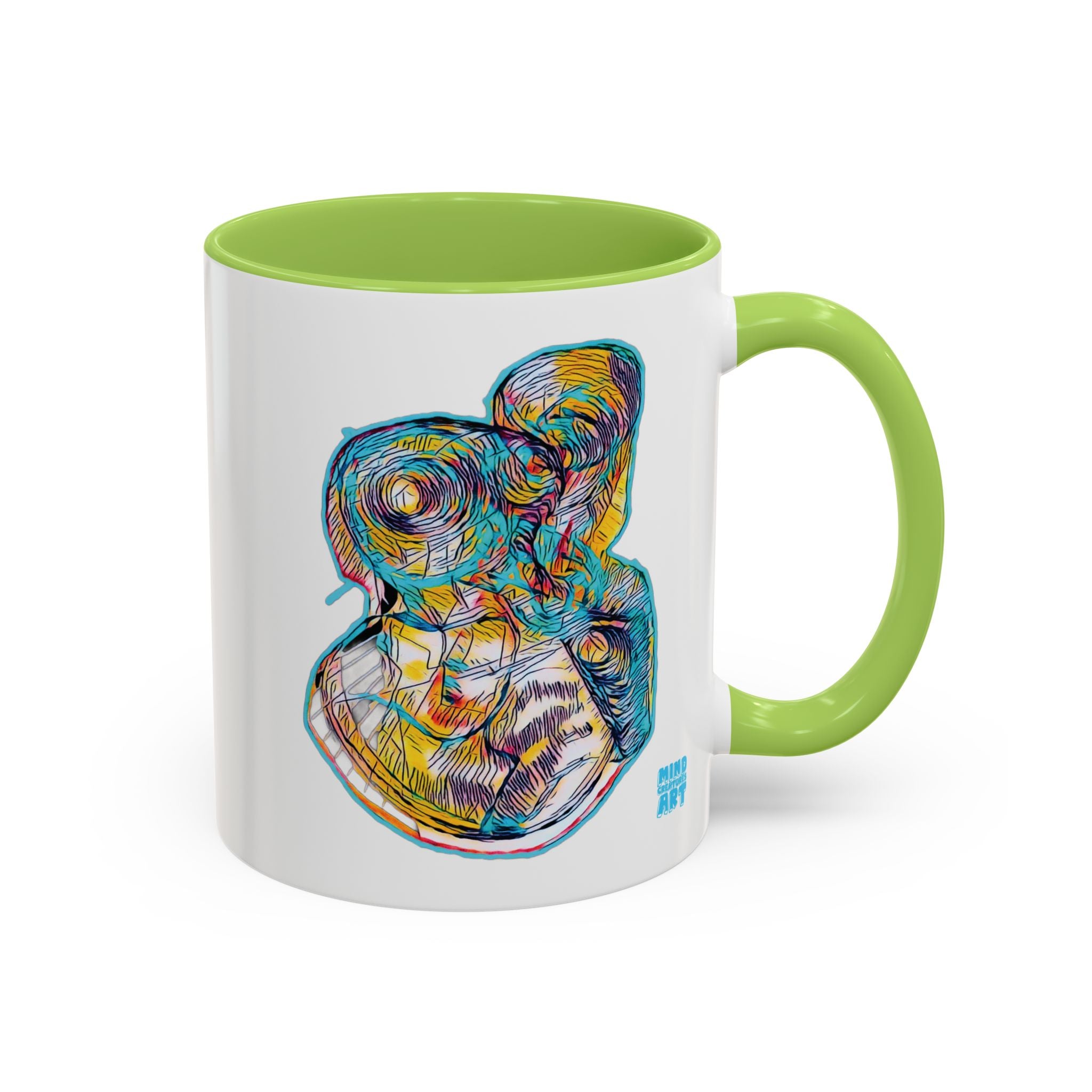Curiosity (Teal) Accent Coffee Mug (11oz, 15oz)