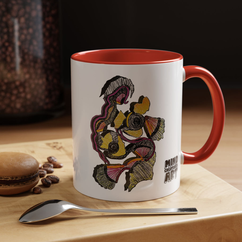 Crimson Teacher Accent Coffee Mug (11oz, 15oz)