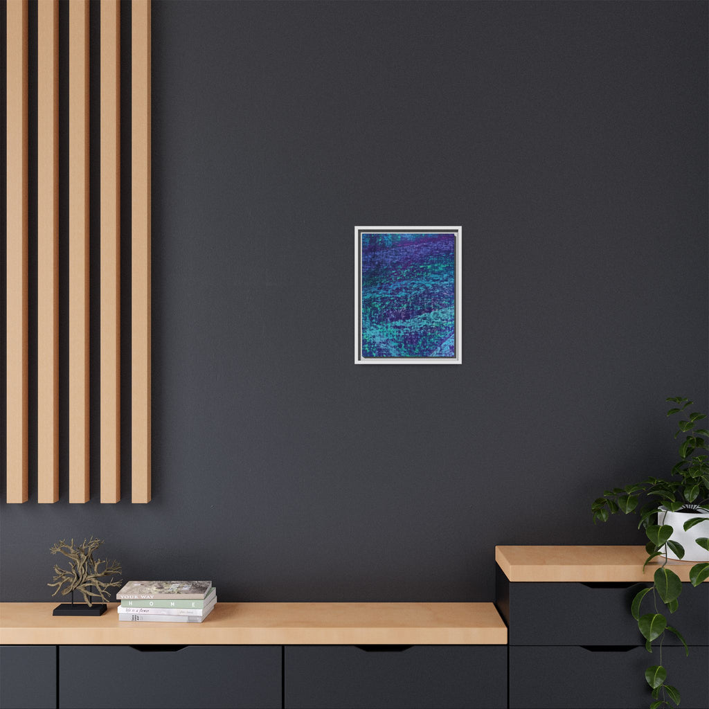 Lagoon Matte Canvas, Framed
