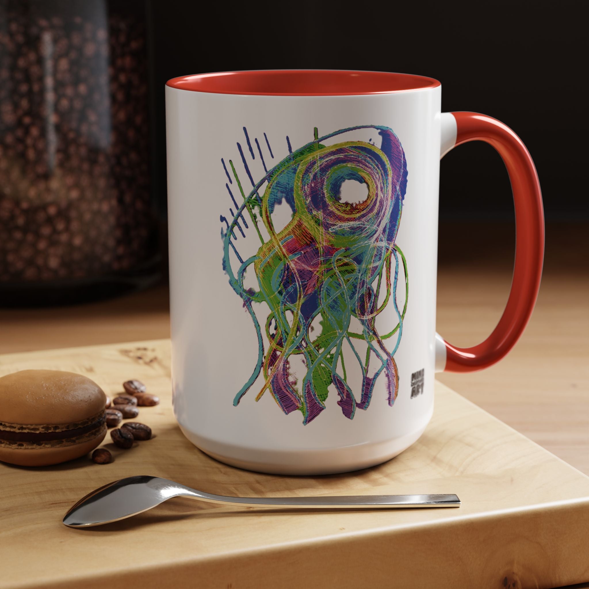 Jelly Jam (Neon) Accent Coffee Mug (11oz, 15oz)
