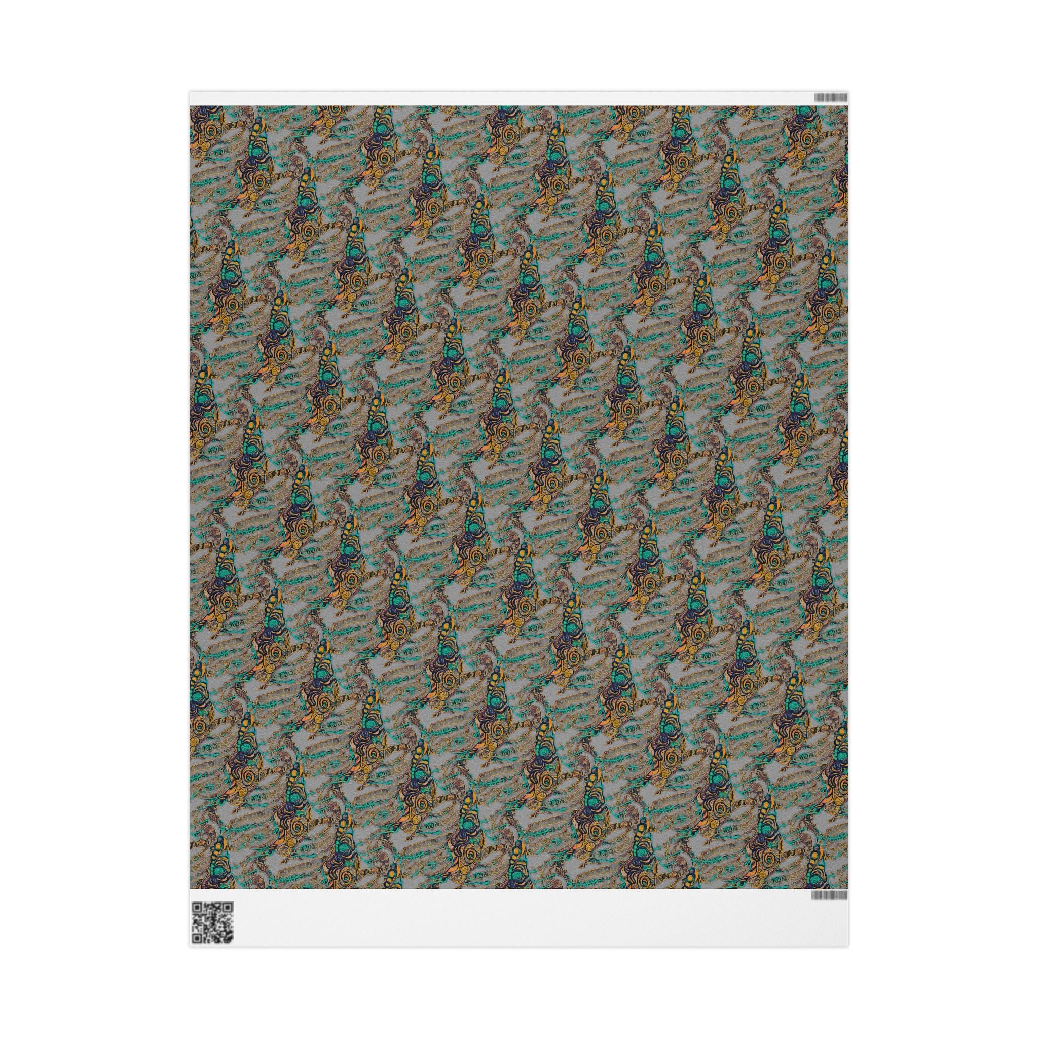 Vessel (Gray Background) Heavy Wrapping Paper