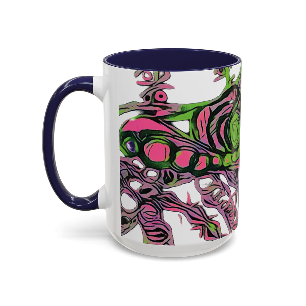 Vessel (Neon) Accent Coffee Mug (11oz, 15oz)
