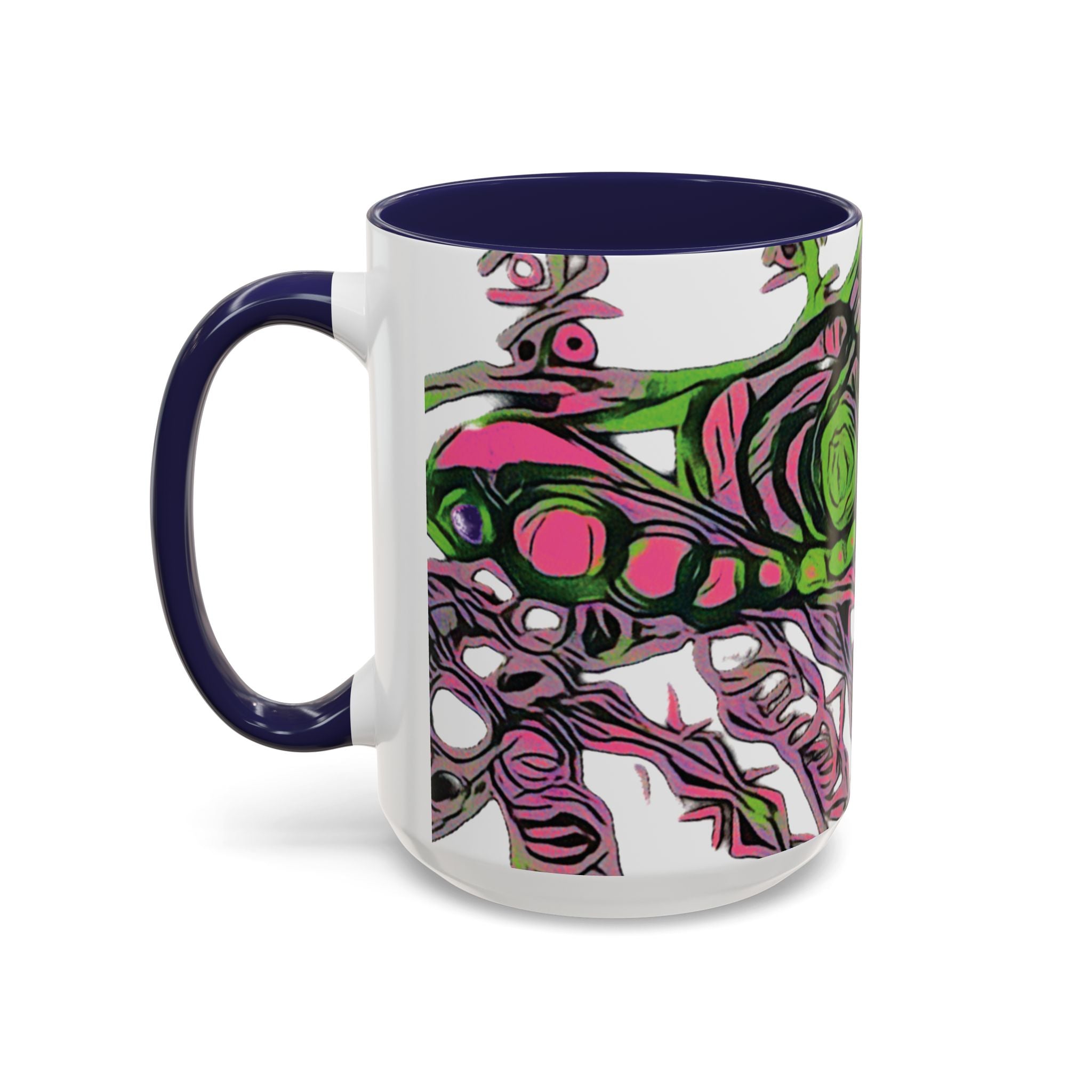 Vessel (Neon) Accent Coffee Mug (11oz, 15oz)