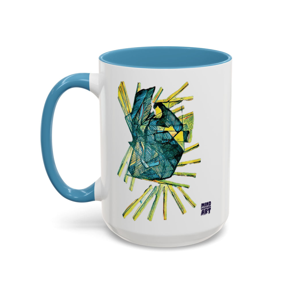 Lightspeed (Teal) Accent Coffee Mug (11oz, 15oz)