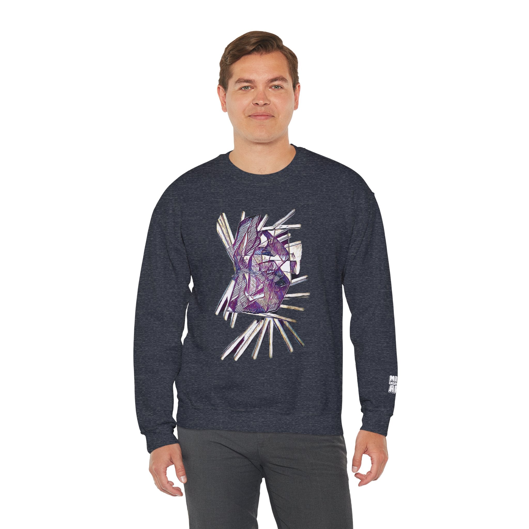 Lightspeed (Purple) Unisex Heavy Blend™ Crewneck Sweatshirt