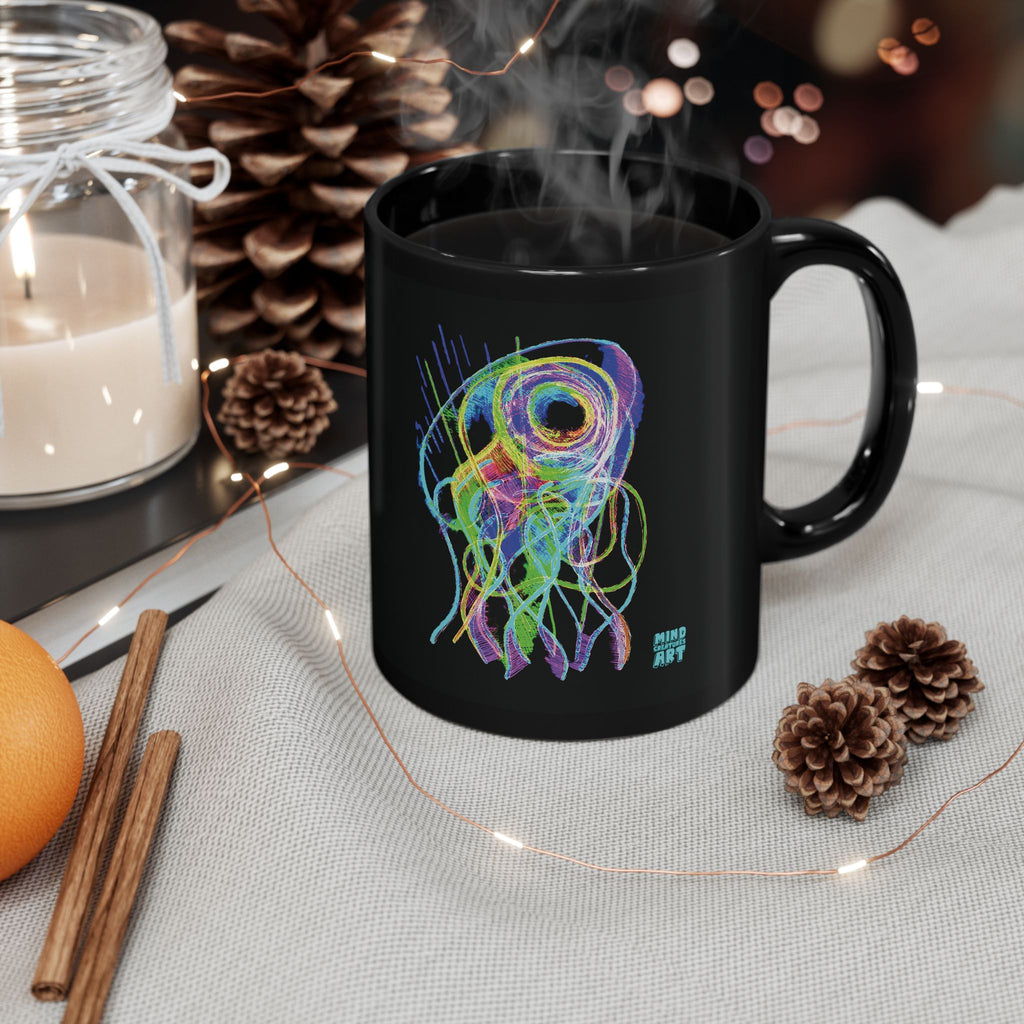 Jelly Jam (Neon) Black Ceramic Mug (11oz, 15oz)