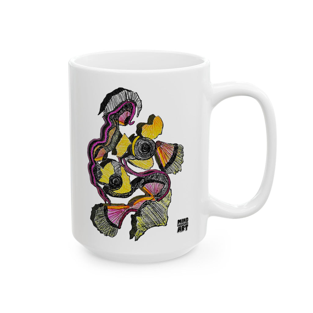Crimson Teacher White Ceramic Mug, (11oz, 15oz)