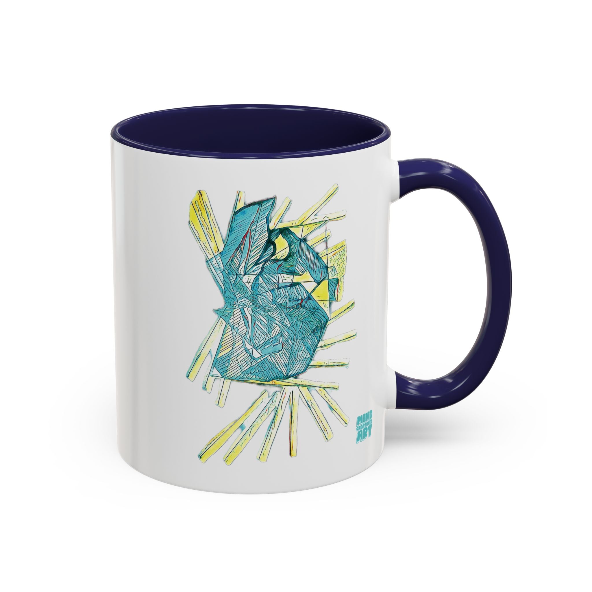 Lightspeed (Aqua) Accent Coffee Mug (11oz, 15oz)
