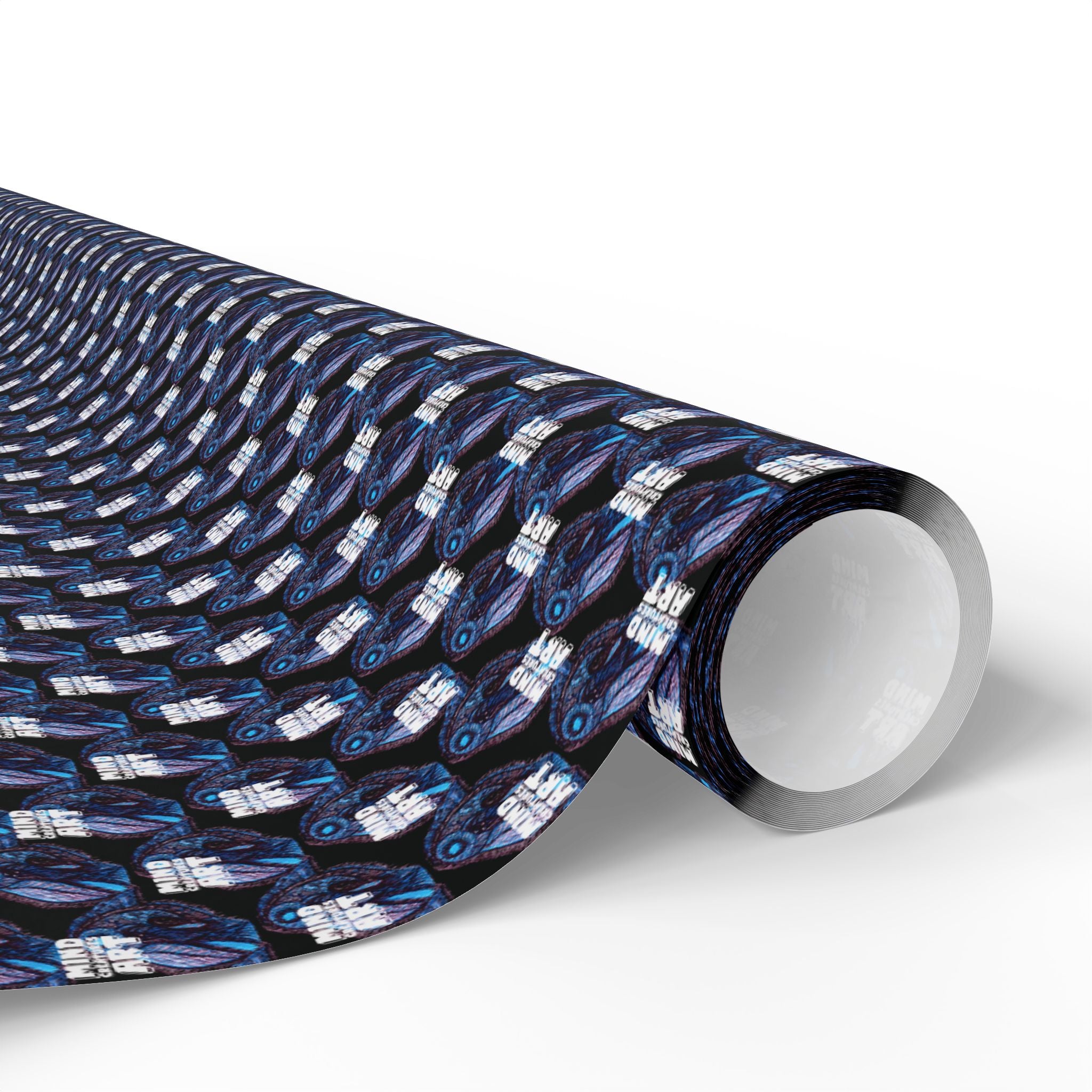 Who Are You? (Black Background, White Logo) Heavy Wrapping Paper