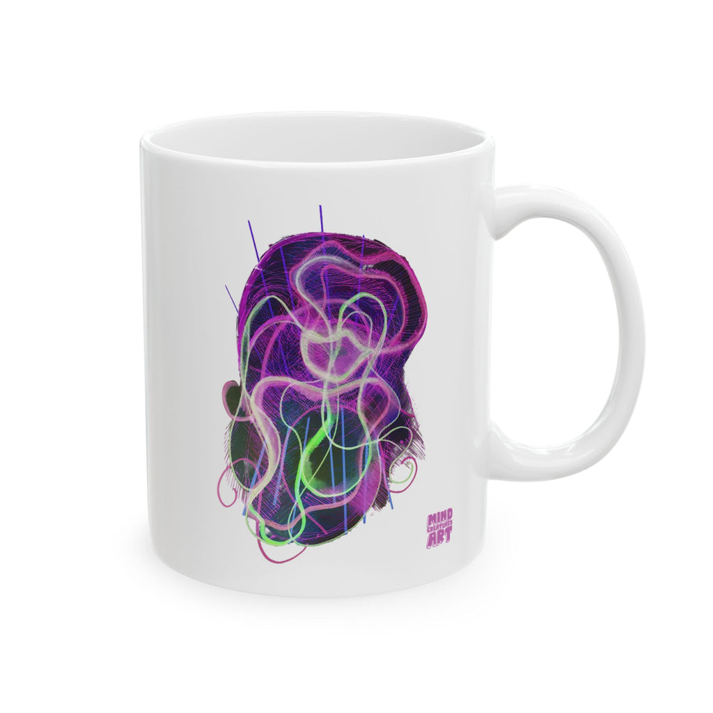 Davy Jones (Electric Purple) White Ceramic Mug, (11oz, 15oz)
