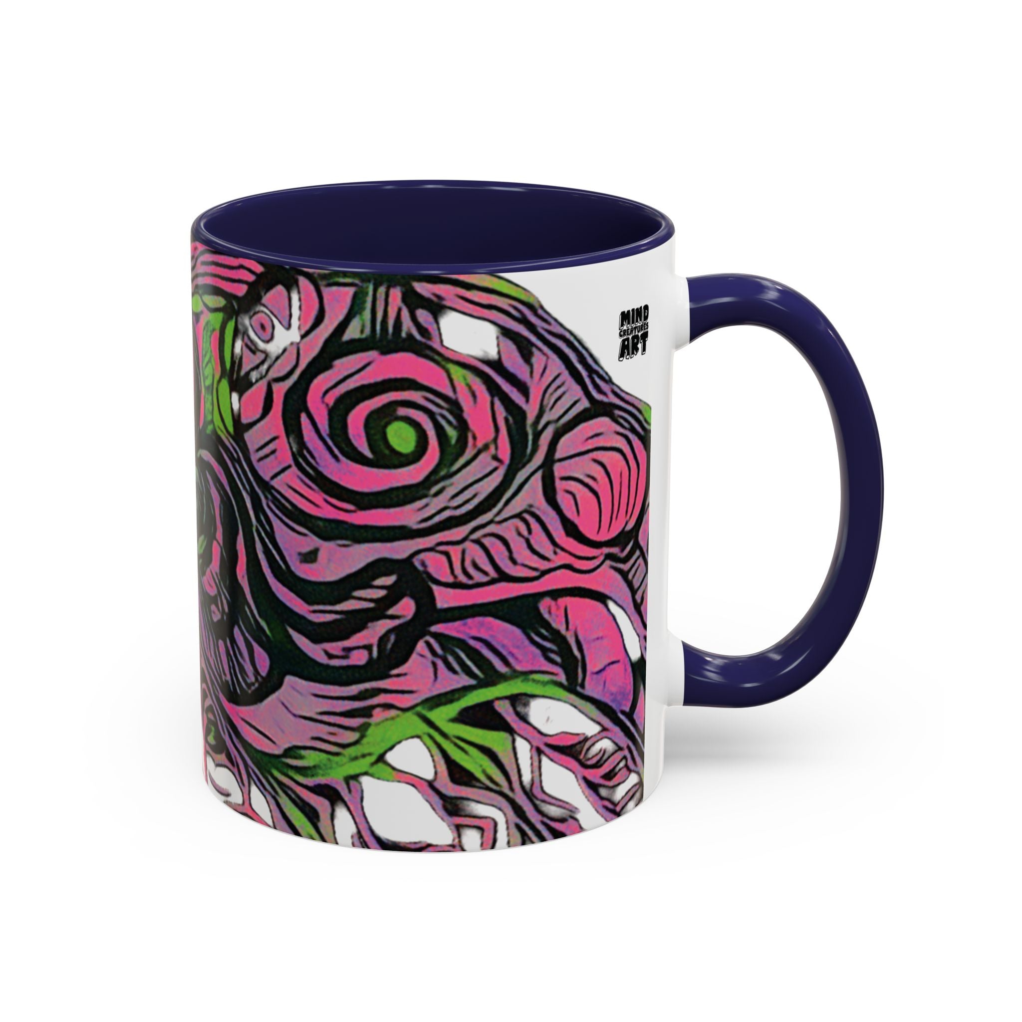 Vessel (Neon) Accent Coffee Mug (11oz, 15oz)