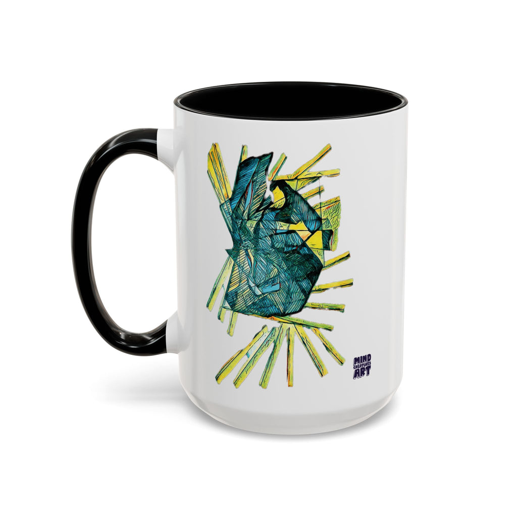 Lightspeed (Teal) Accent Coffee Mug (11oz, 15oz)