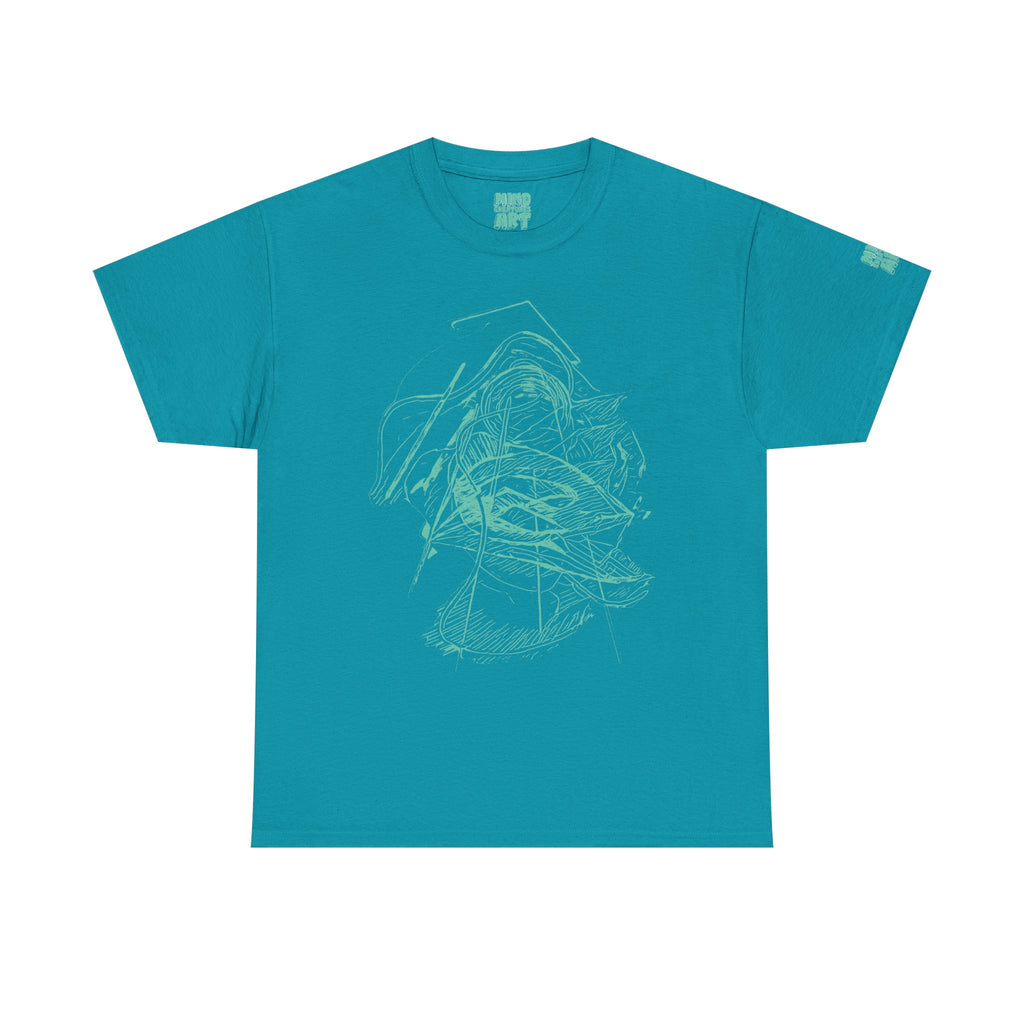 Dive Reflex (Teal) Unisex Heavy Cotton Tee