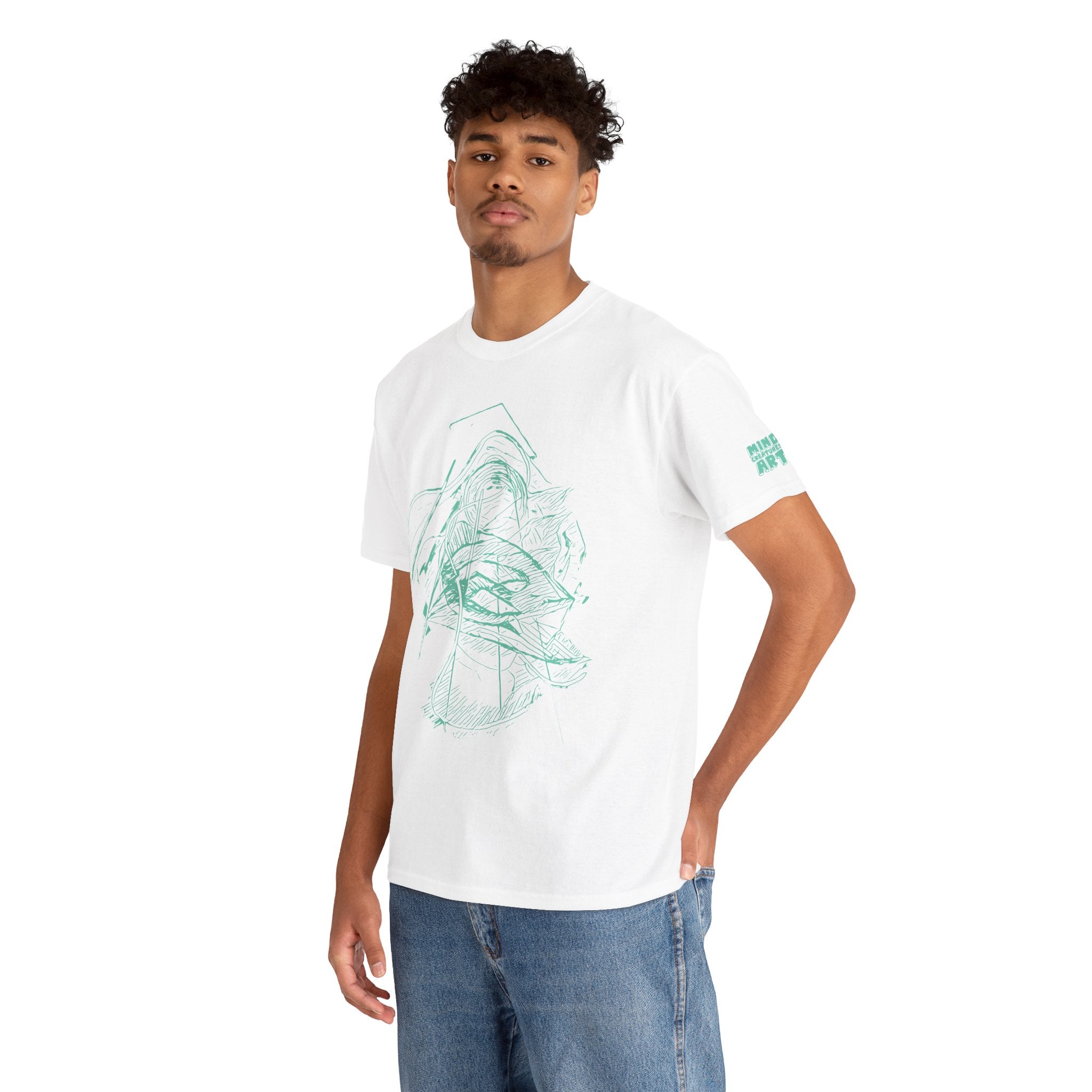 Dive Reflex (Teal) Unisex Heavy Cotton Tee