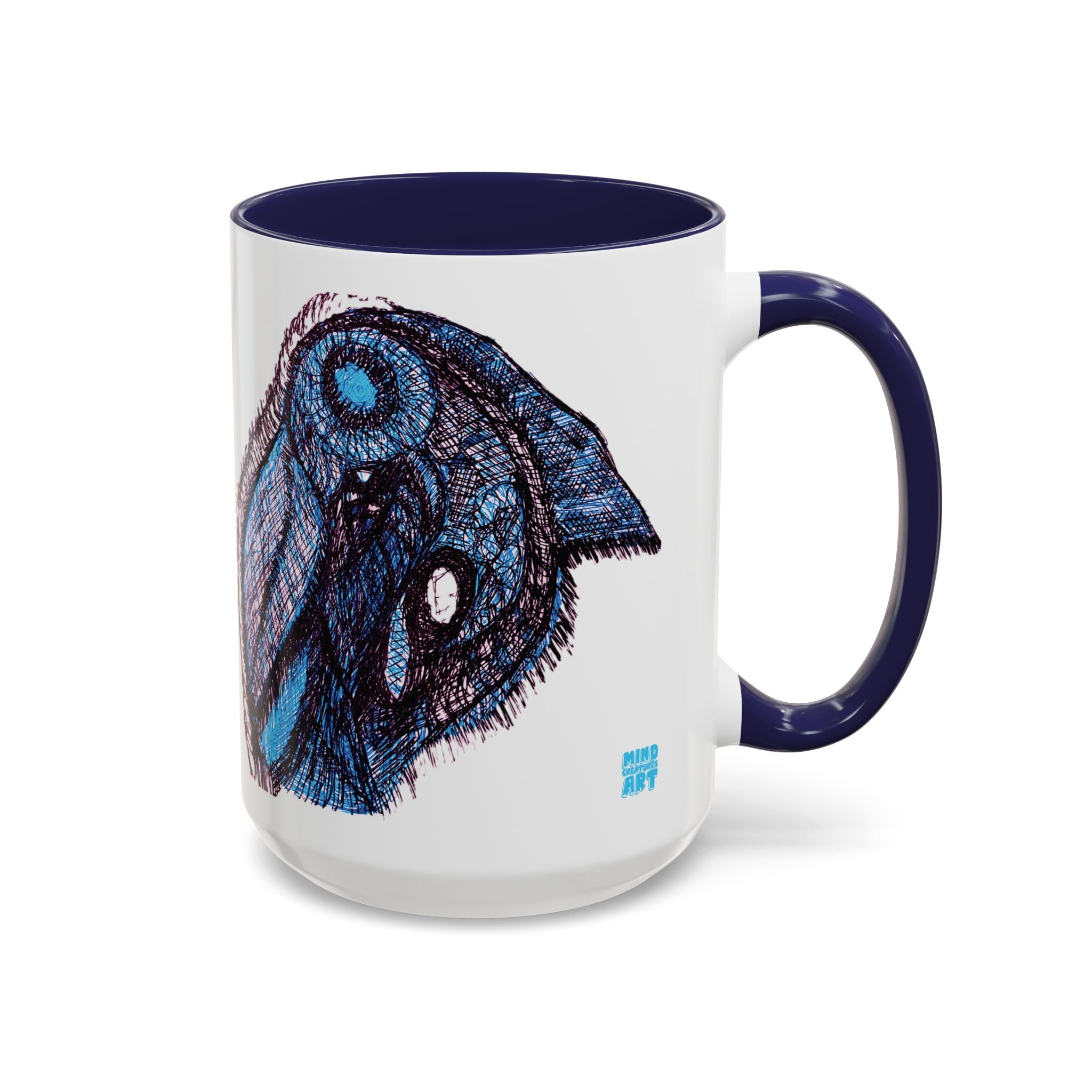 Who Are You? (Blue) Accent Coffee Mug (11oz, 15oz)