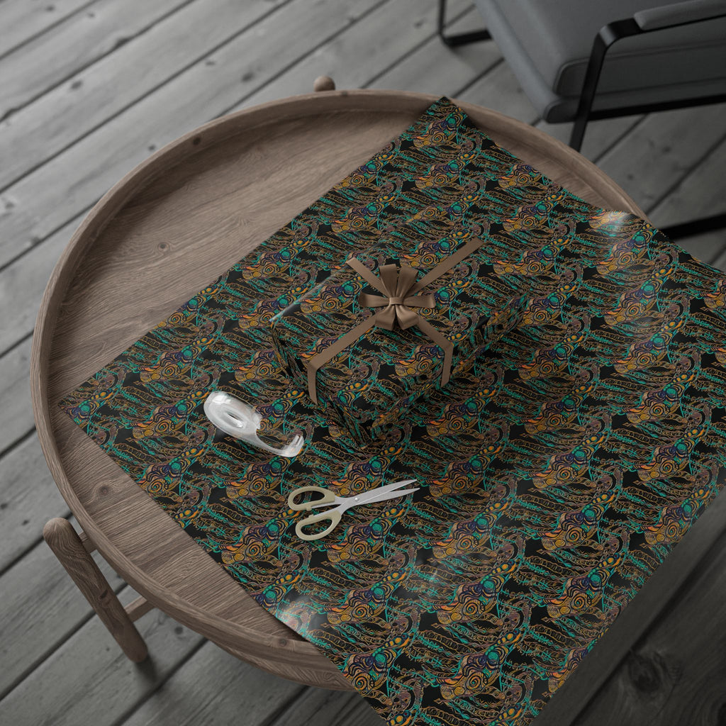 Vessel (Black Background) Heavy Wrapping Paper