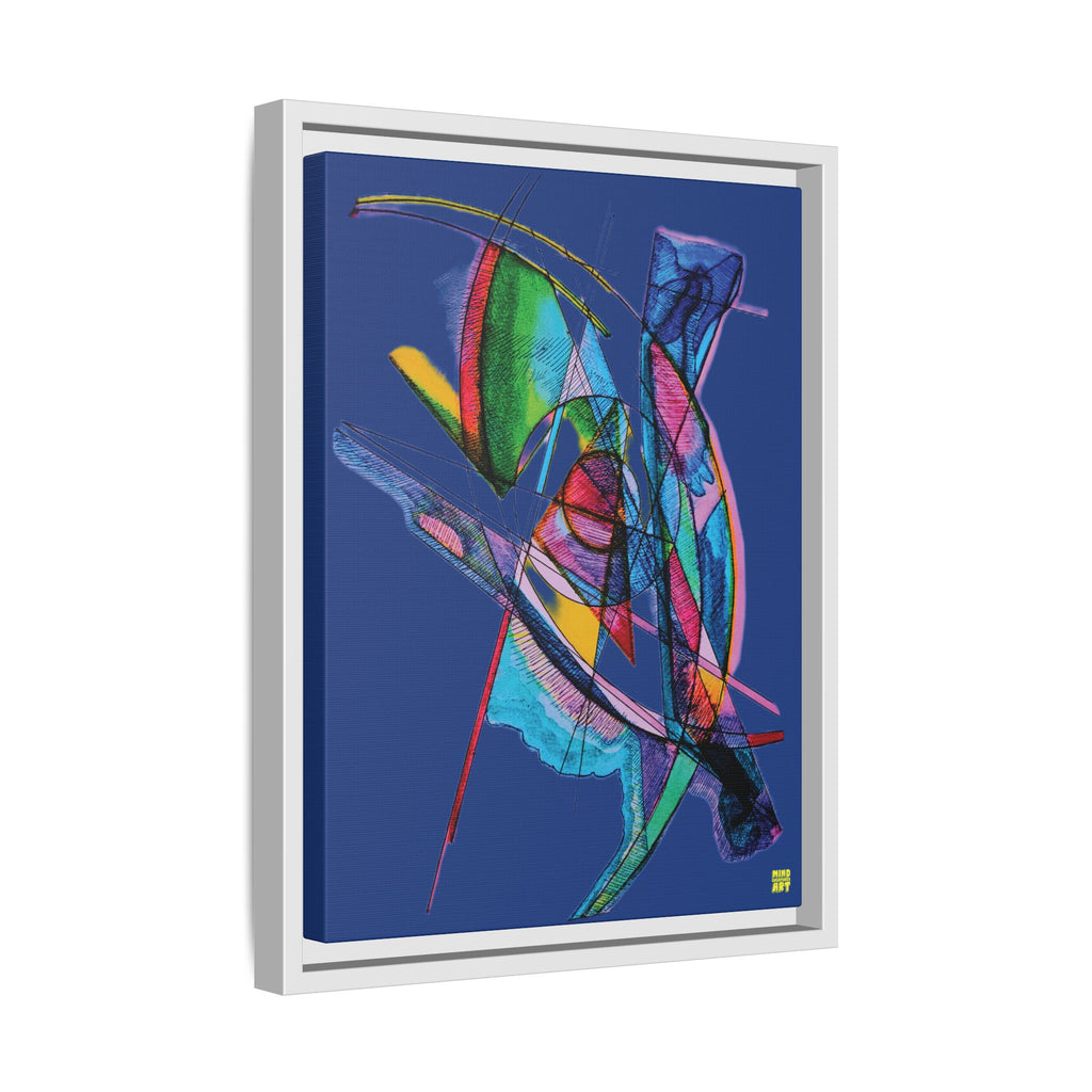 Watching (Dark Blue Background) Matte Canvas, Framed