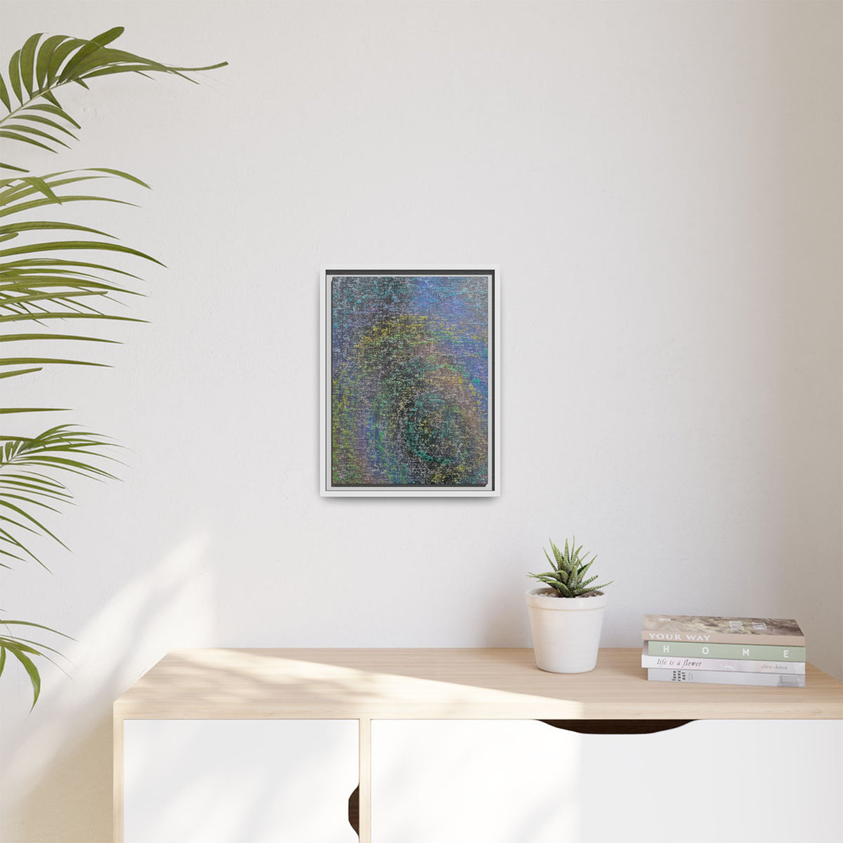 Iridescent (V2) Matte Canvas, Framed
