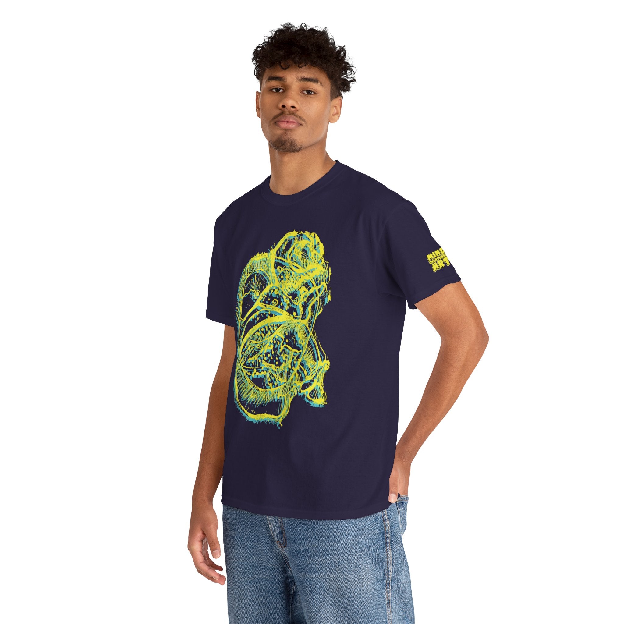 Exploration (Blur, Yellow & Blue) Unisex Heavy Cotton Tee
