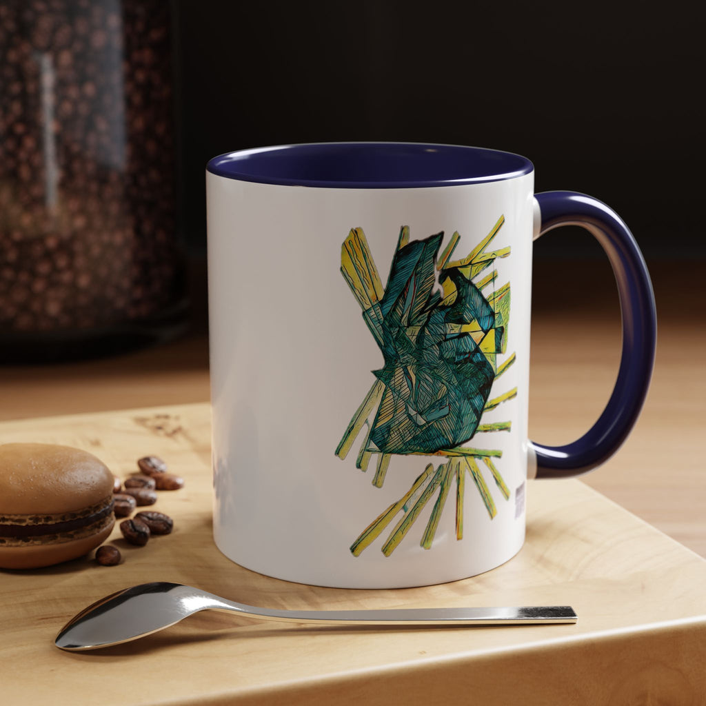 Lightspeed (Teal) Accent Coffee Mug (11oz, 15oz)