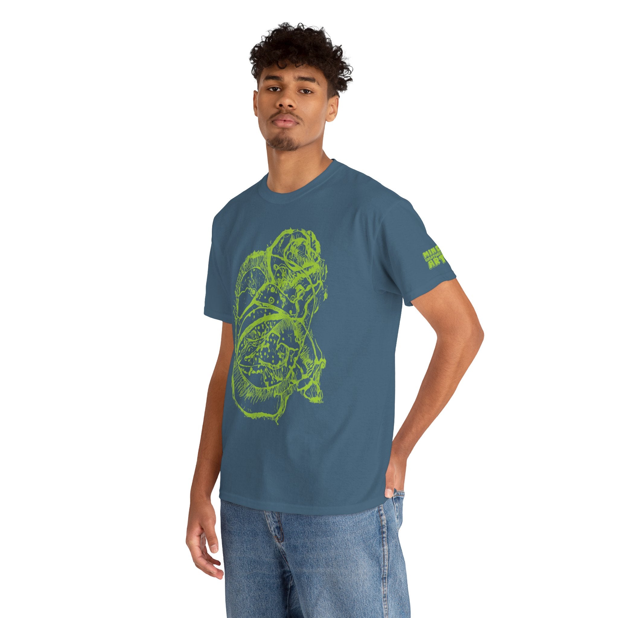 Exploration (Lime) Unisex Heavy Cotton Tee