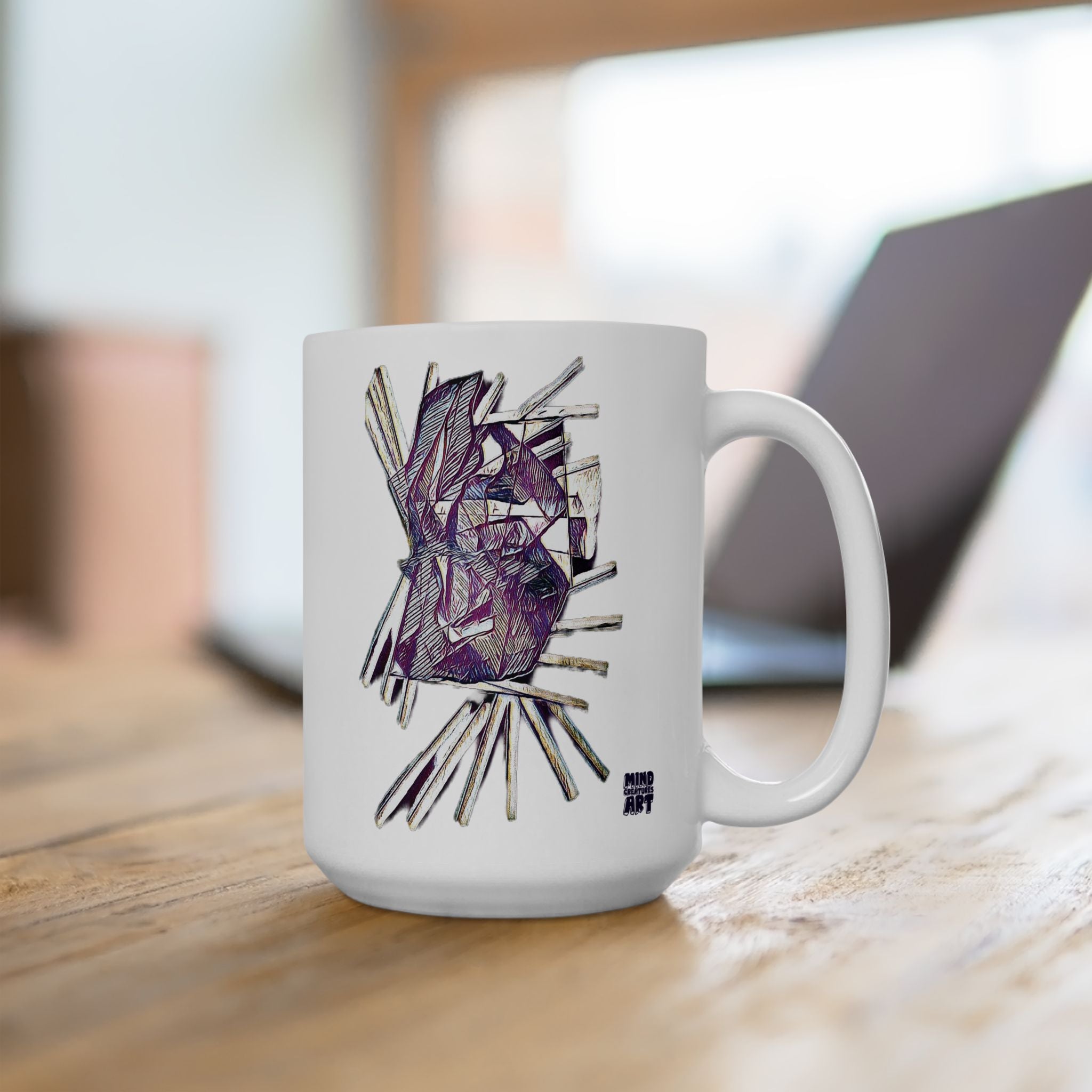 Lightspeed (Purple) White Ceramic Mug, (11oz, 15oz)