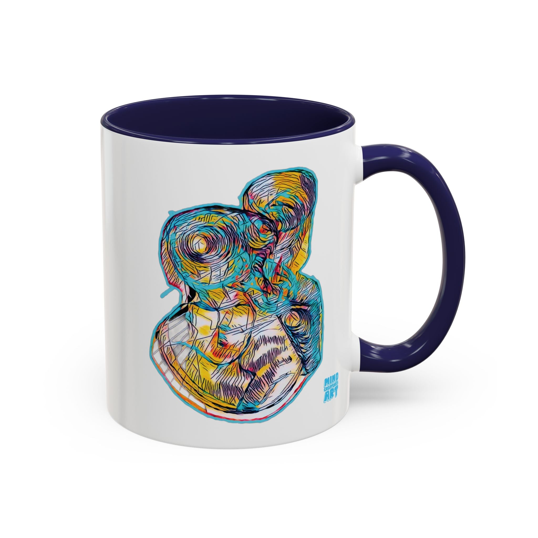 Curiosity (Teal) Accent Coffee Mug (11oz, 15oz)