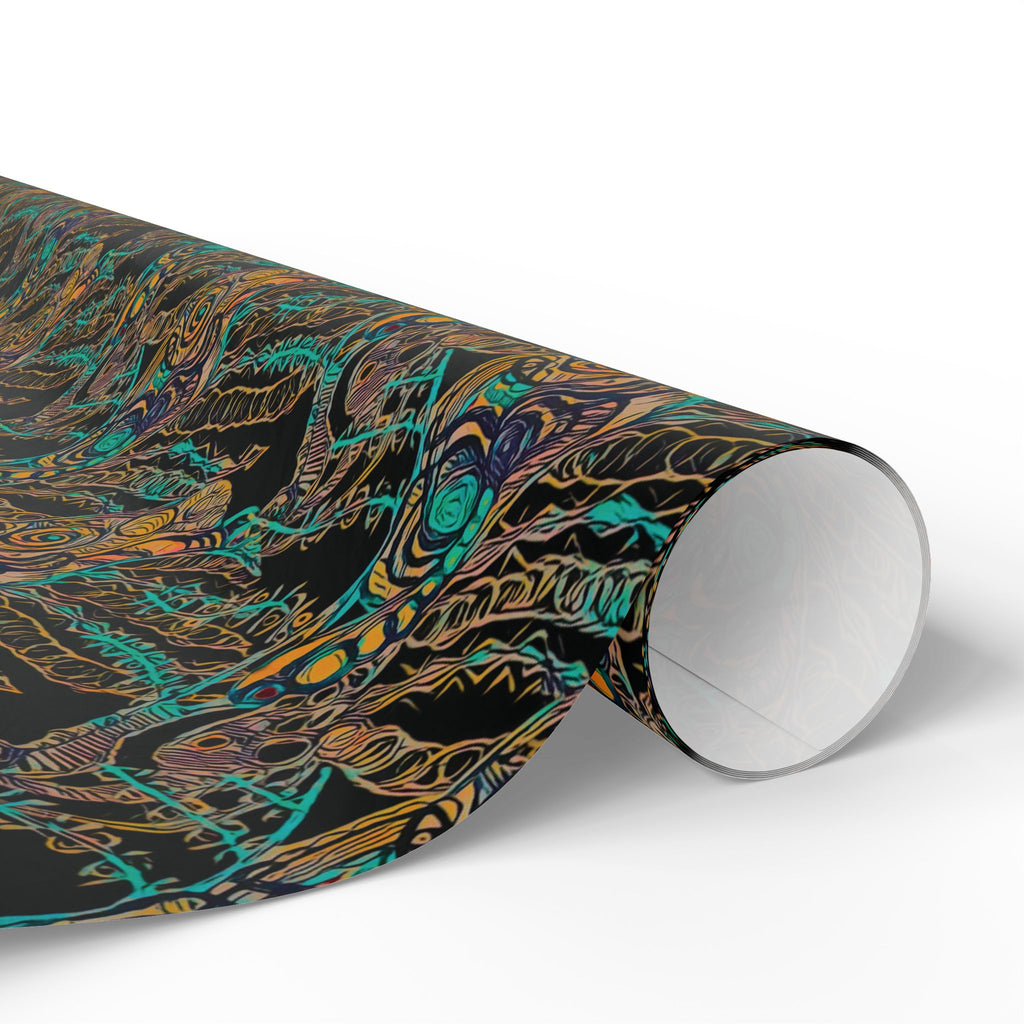 Vessel (Black Background) Heavy Wrapping Paper