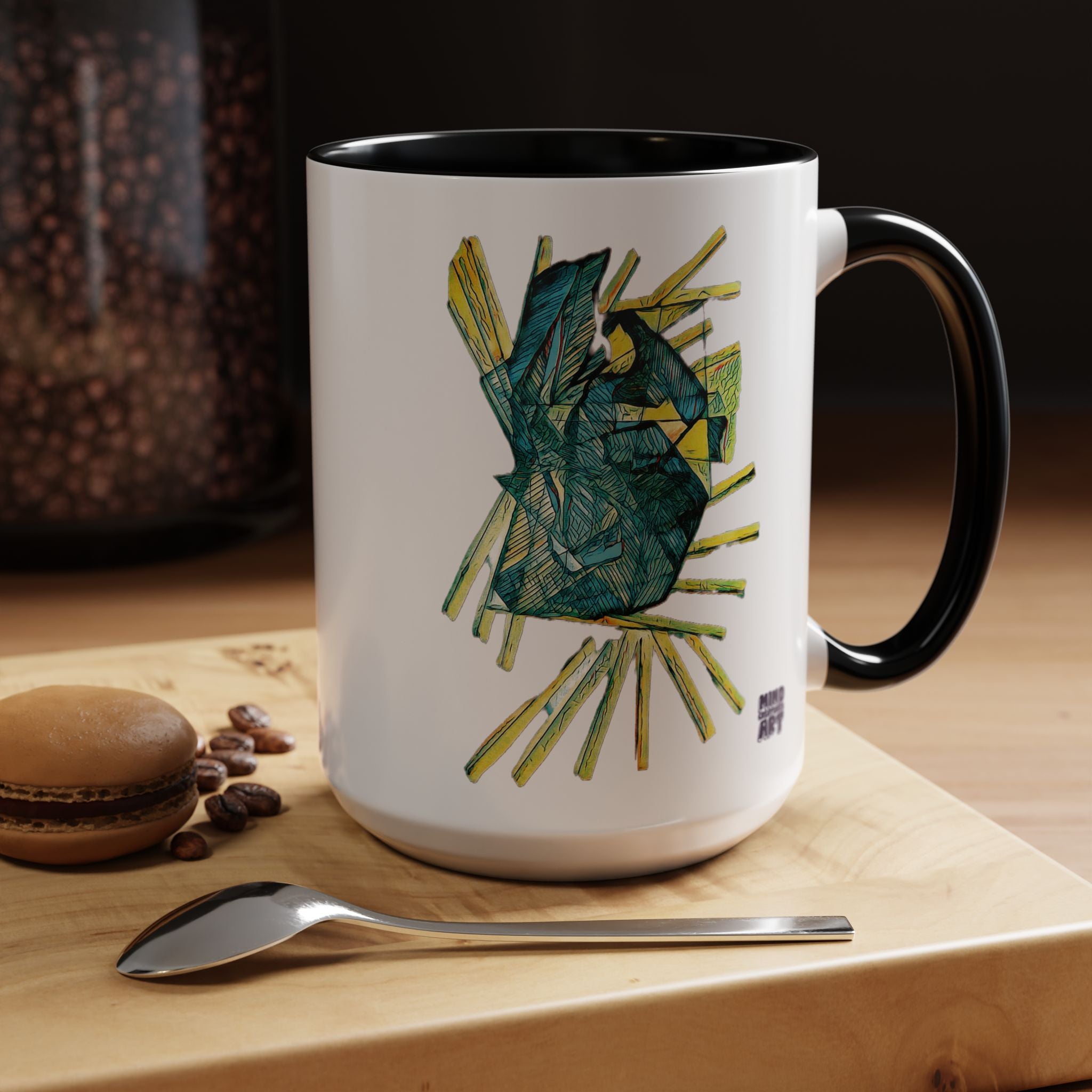 Lightspeed (Teal) Accent Coffee Mug (11oz, 15oz)
