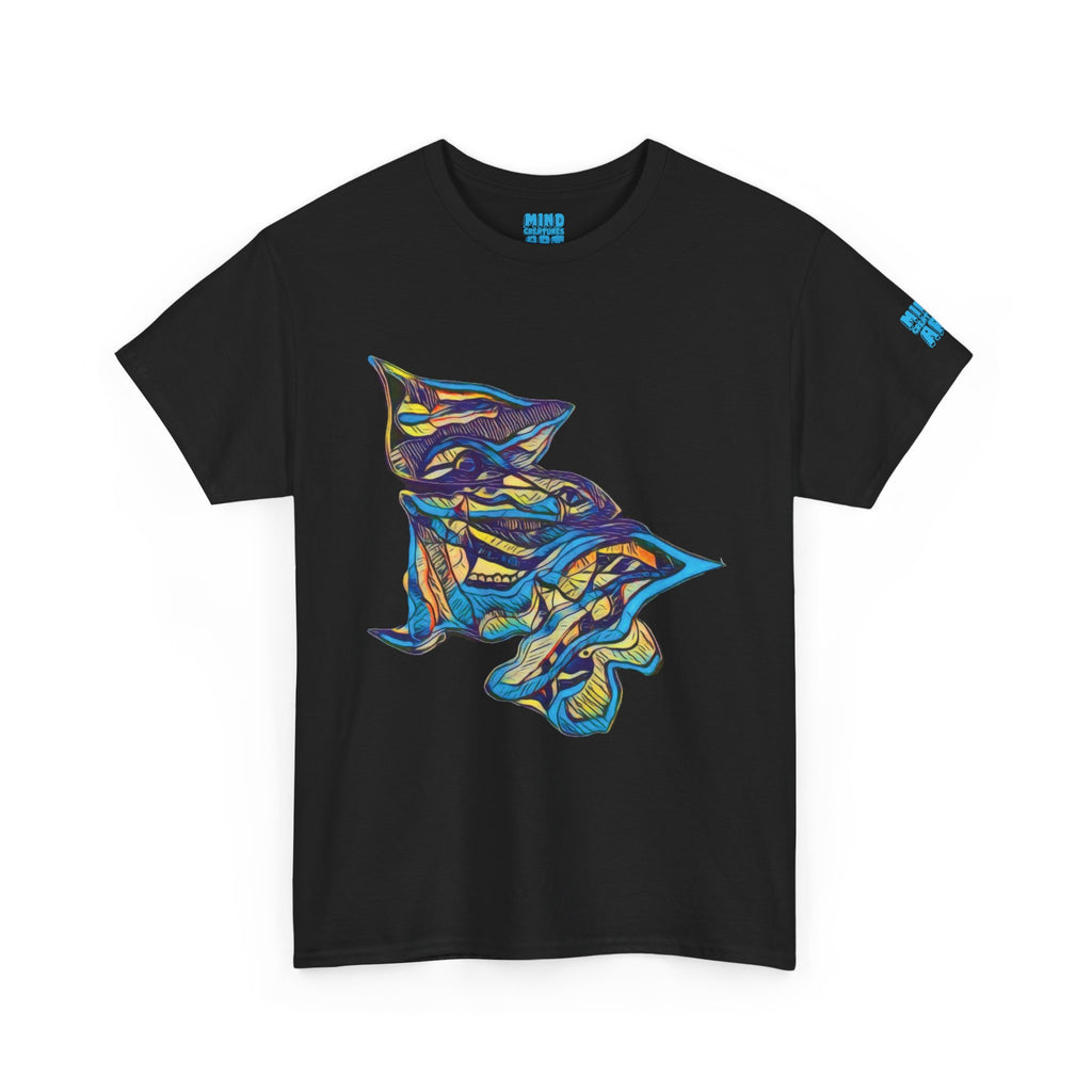 Cheshire (Blue & Yellow) Unisex Heavy Cotton Tee