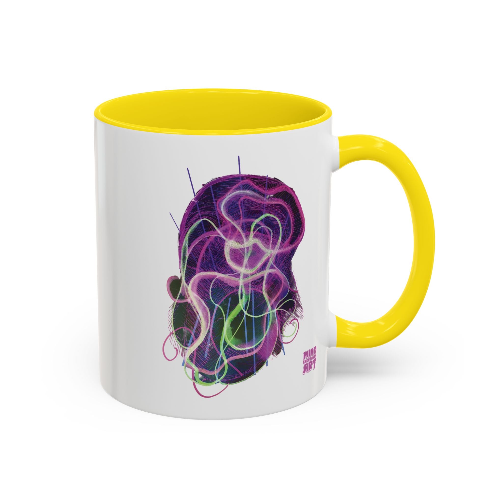 Davy Jones (Electric Purple) Accent Coffee Mug (11oz, 15oz)