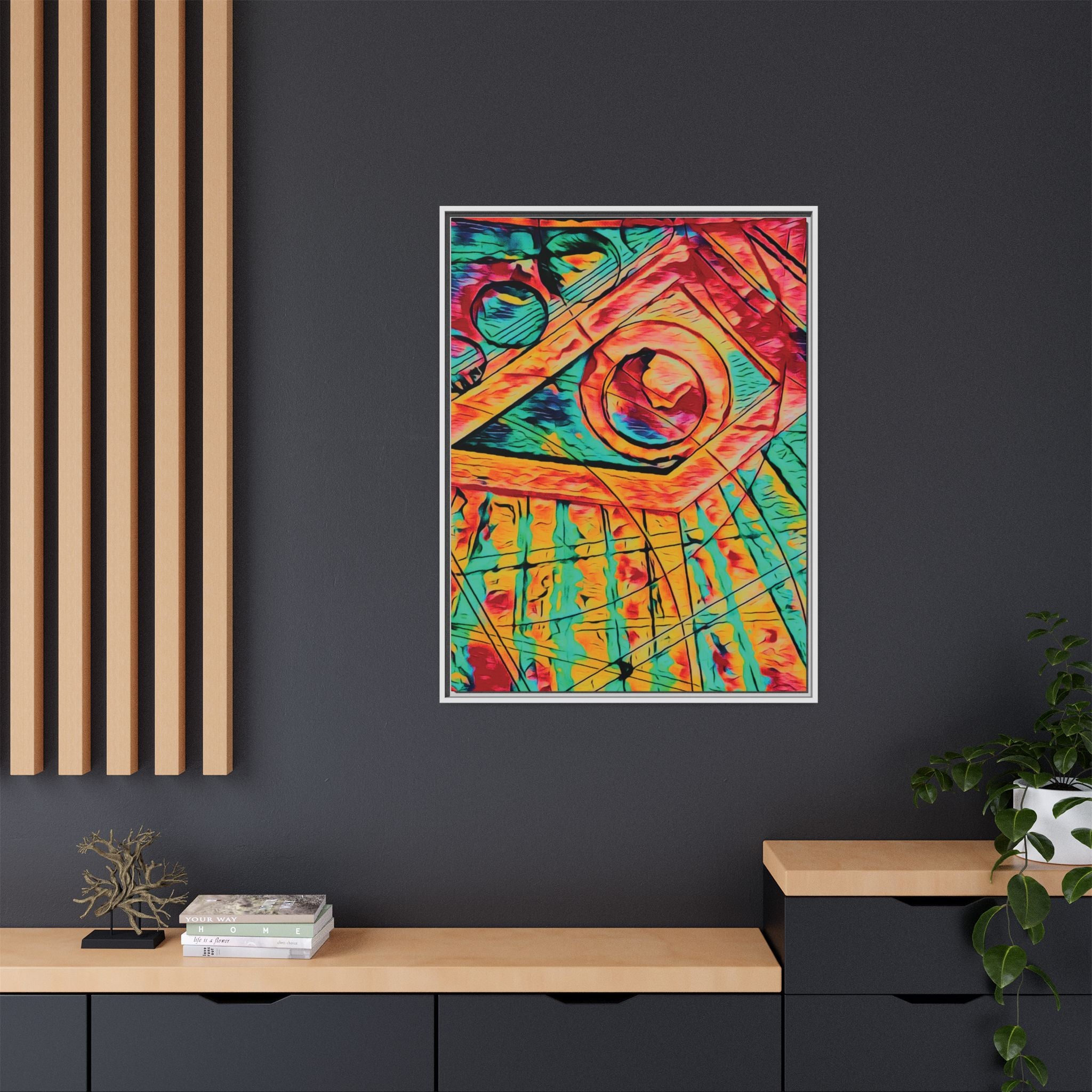 Love (Bright) Matte Canvas, Framed